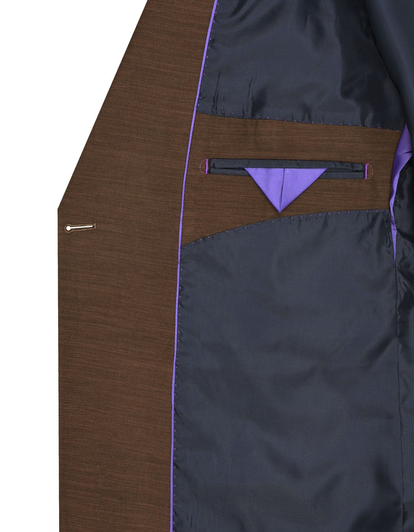 Chocolate Texture Tailored Smart Fit Suit - Image 5