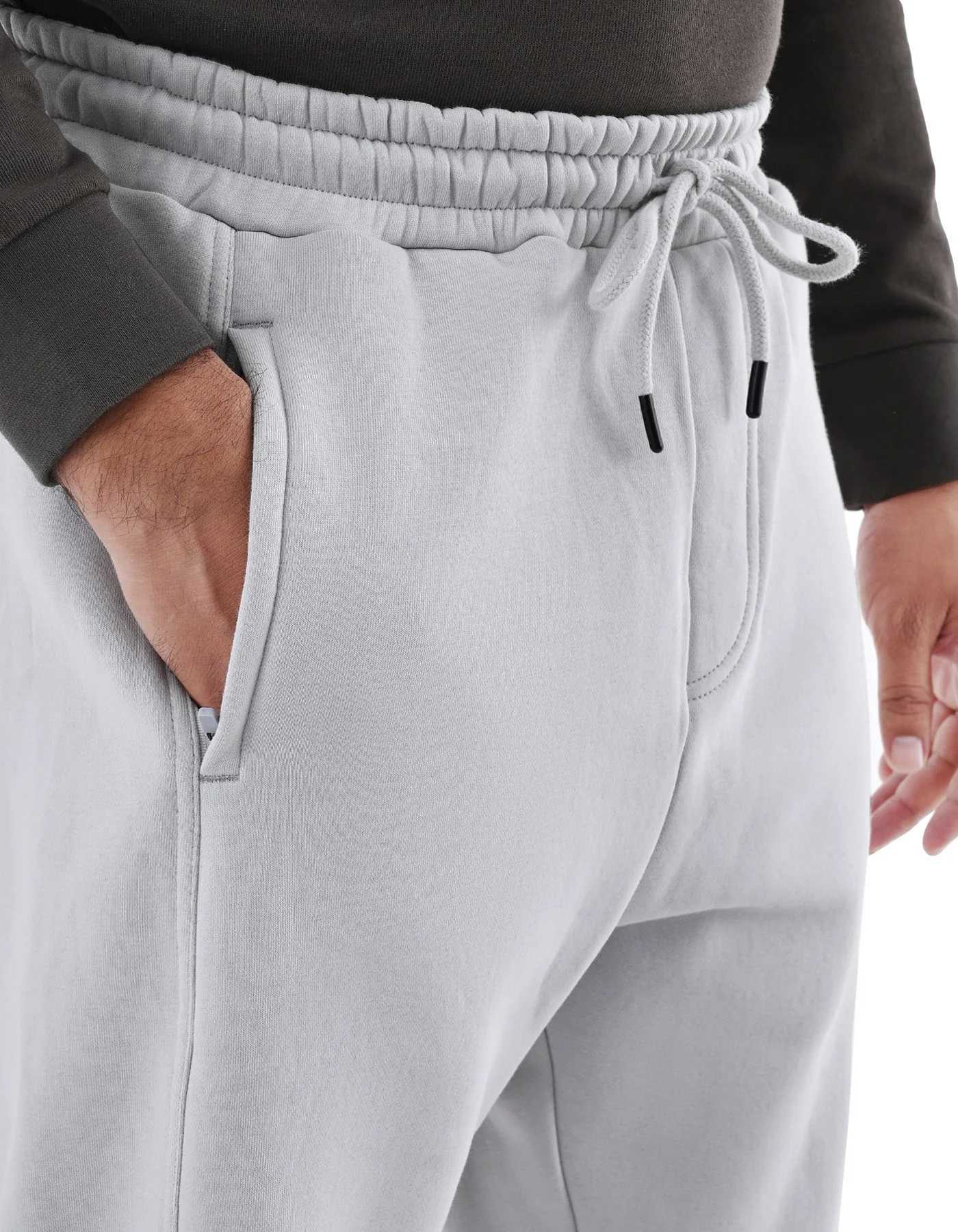 Chrome Plain Relax Fit Sweatpants - Image 2