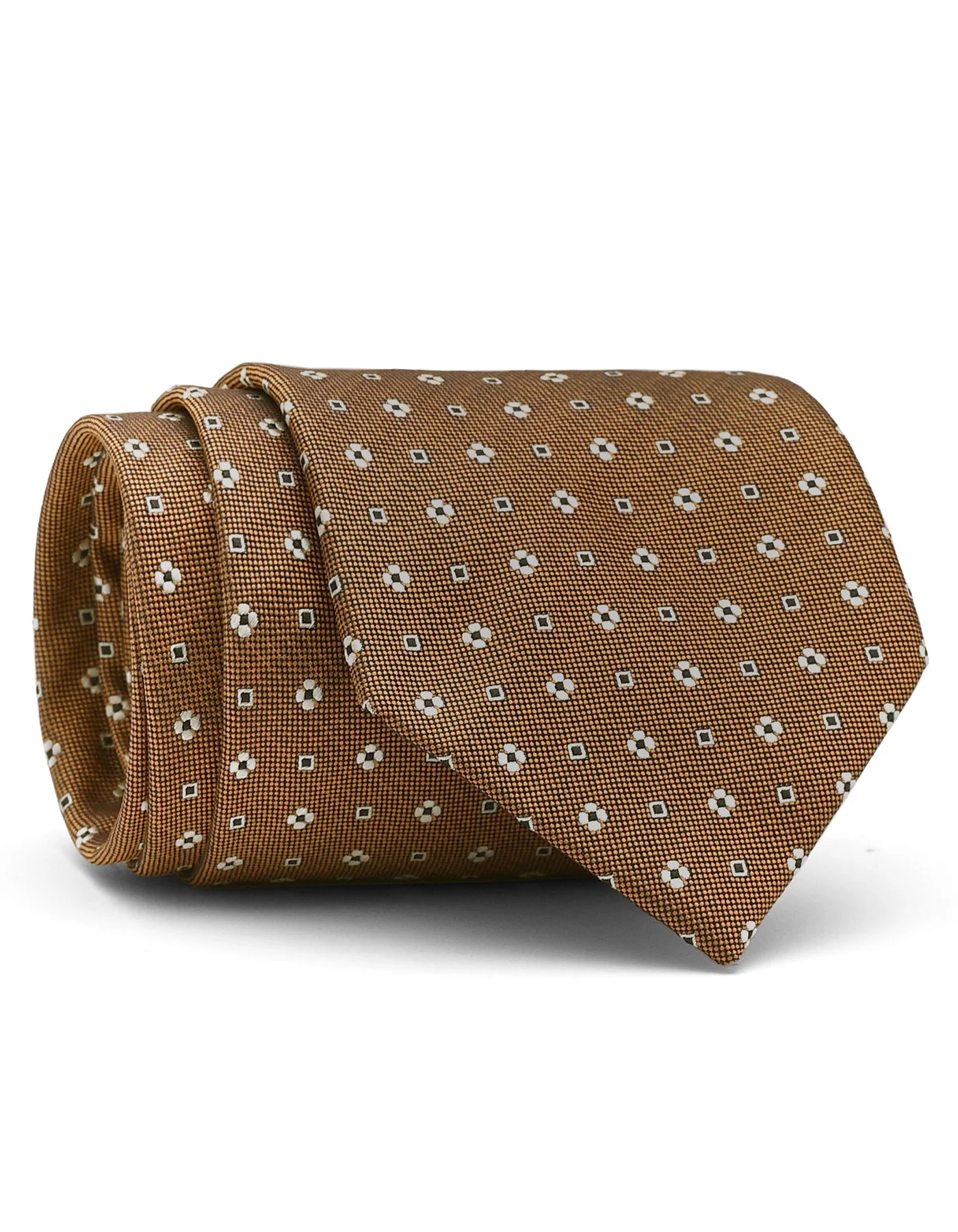 Coffee Floral Tie