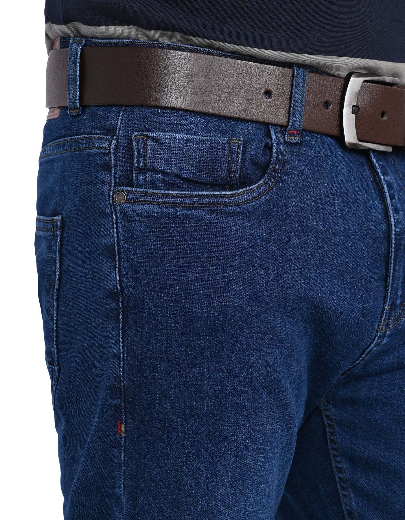D Blue Straight Fit Denim - Image 2