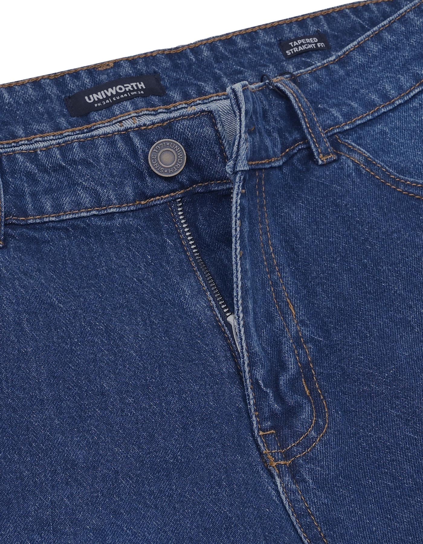 D Blue Tapered Fit Denim - Image 2