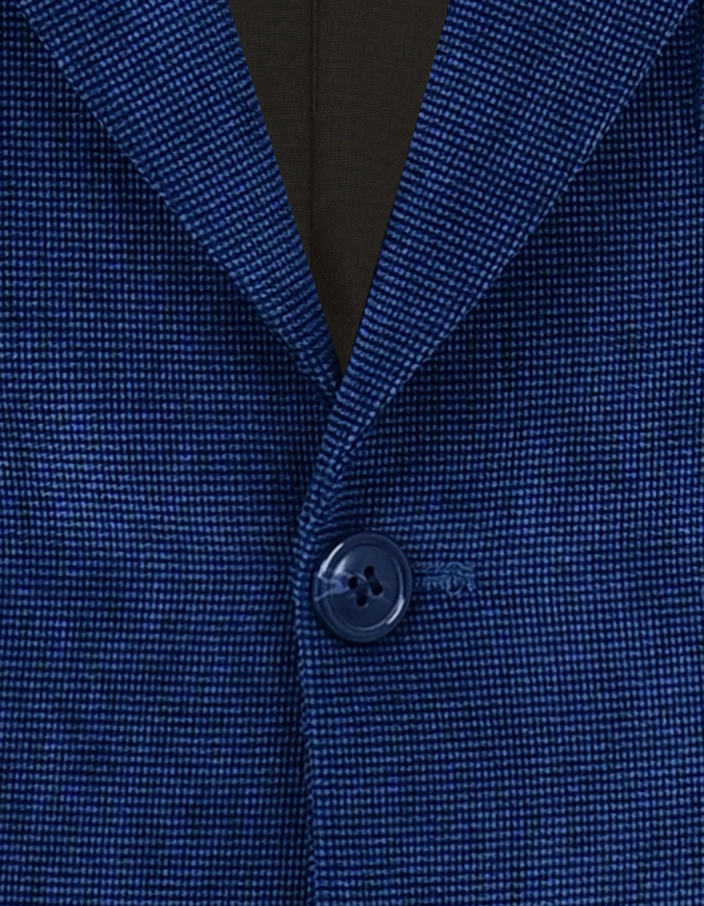D Blue Texture Tailored Smart Fit Coat - Image 4