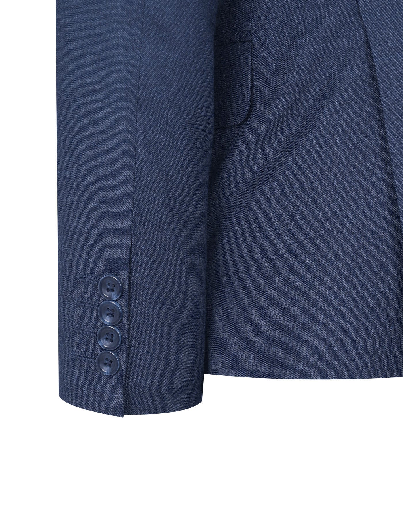 D Blue Texture Tailored Smart Fit Suit - Image 3