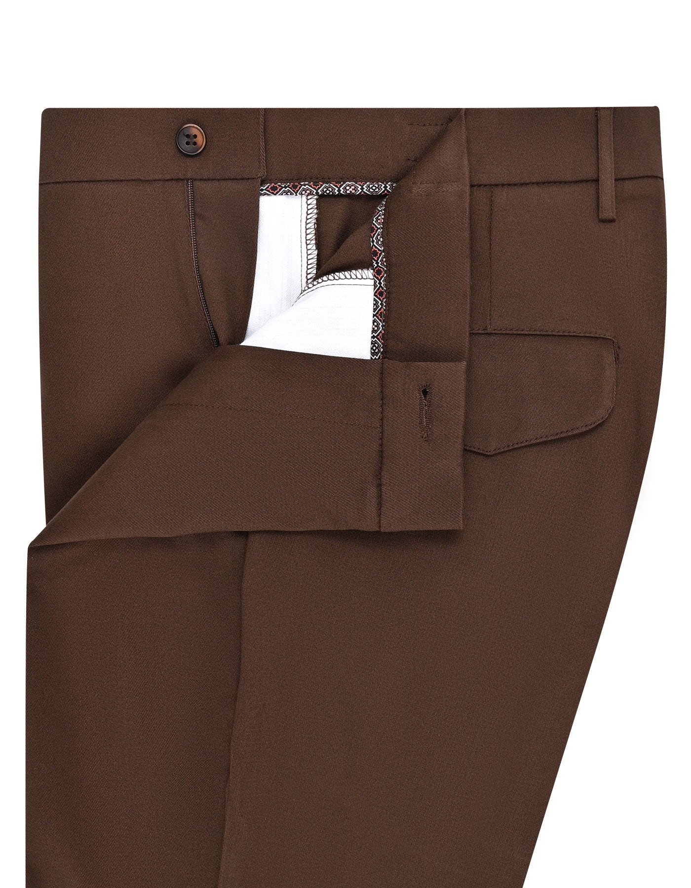 D Brown Smart Fit Chino - Image 2