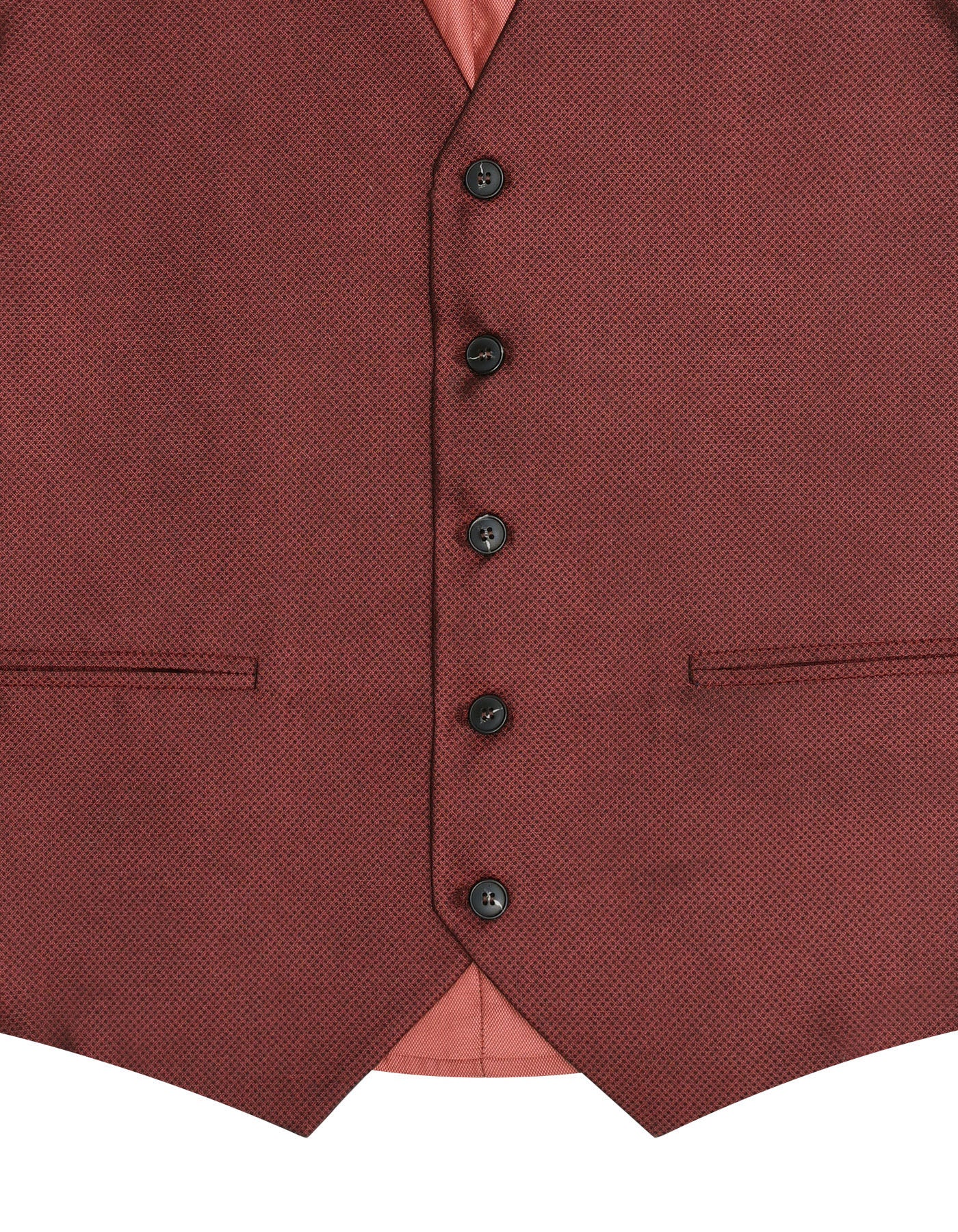 D Brown Texture Western Waistcoat - Image 2