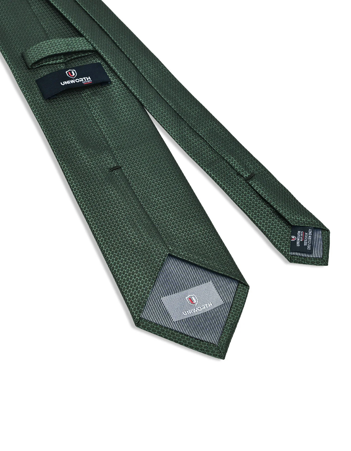 D Green Geometric Tie - Image 3