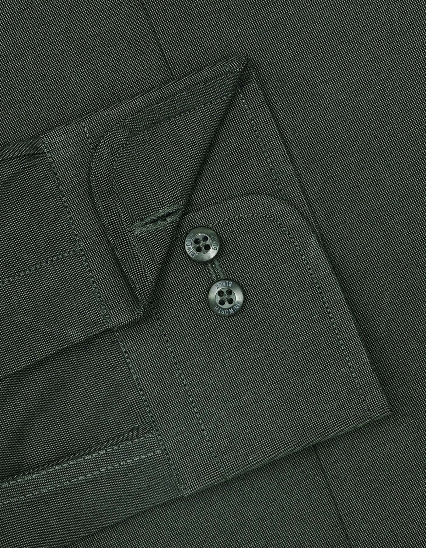 D Green Plain Tailored Smart Fit Shirt - Image 3