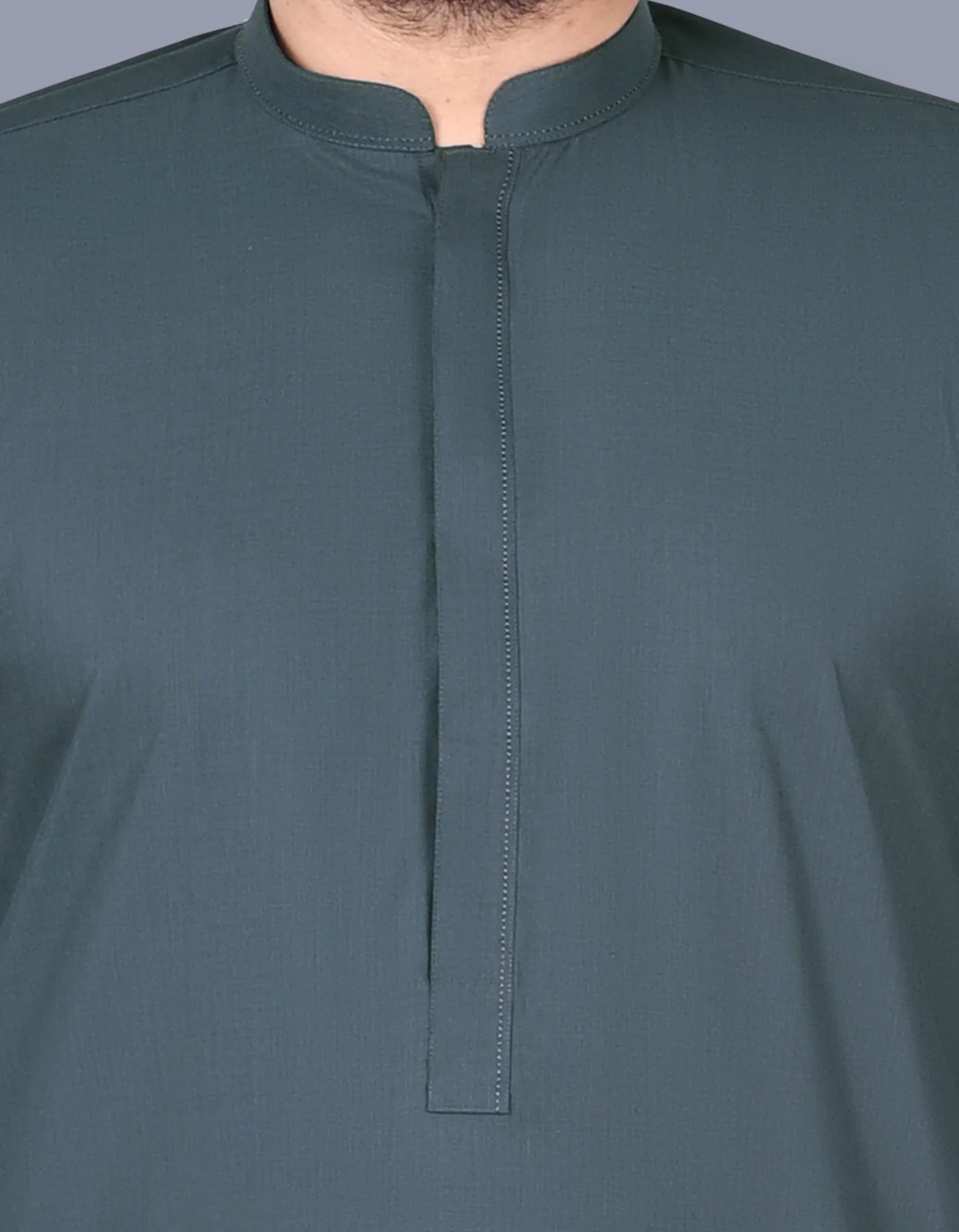 D Green Texture Kurta Pajama - Image 2