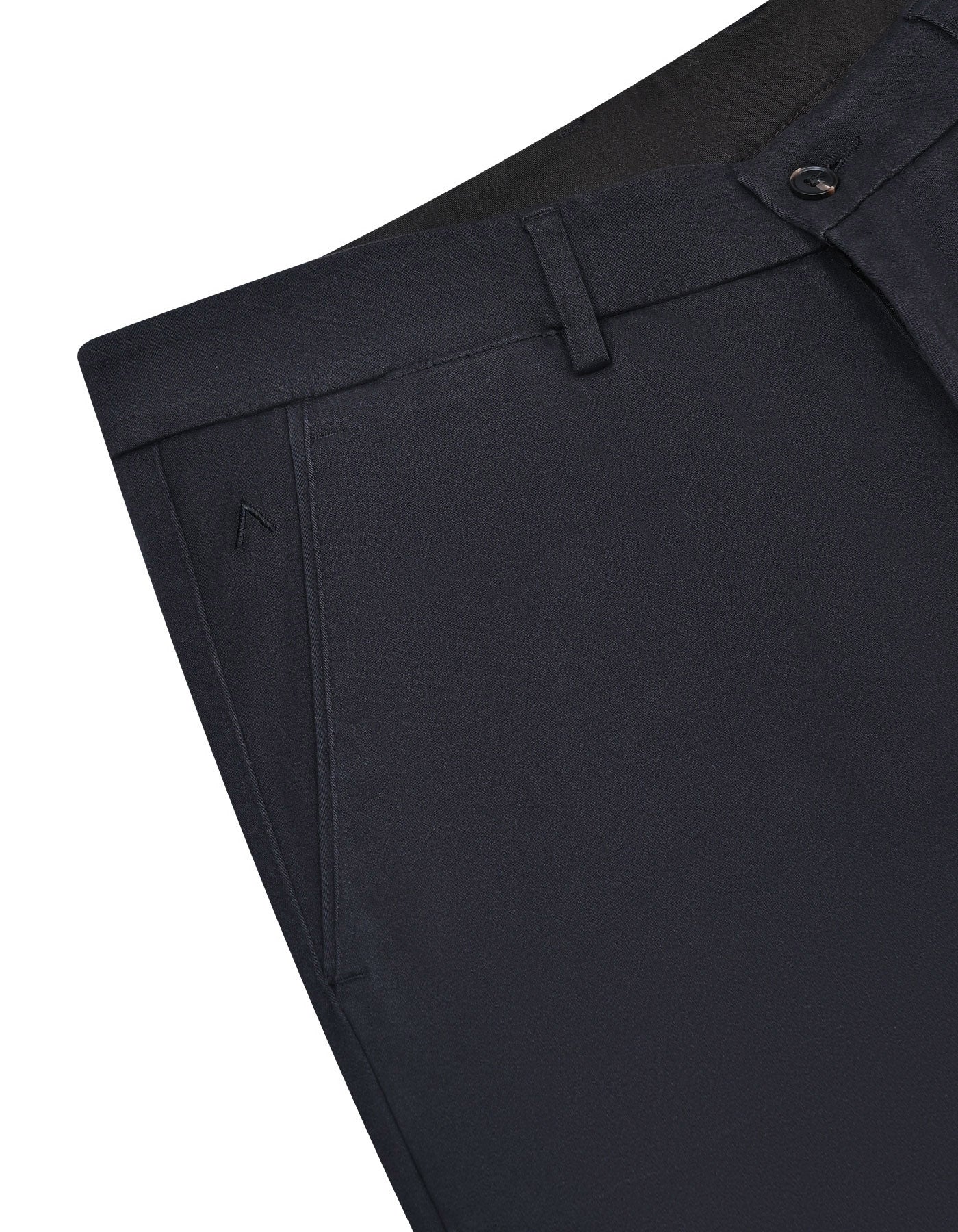 D Grey Plain Classic Fit Cotton Trouser - Image 3