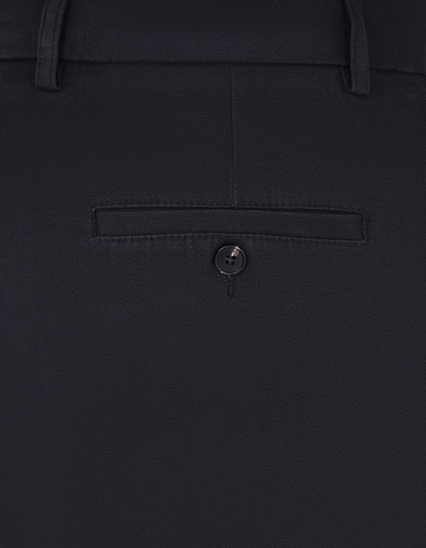 D Grey Plain Classic Fit Cotton Trouser - Image 4