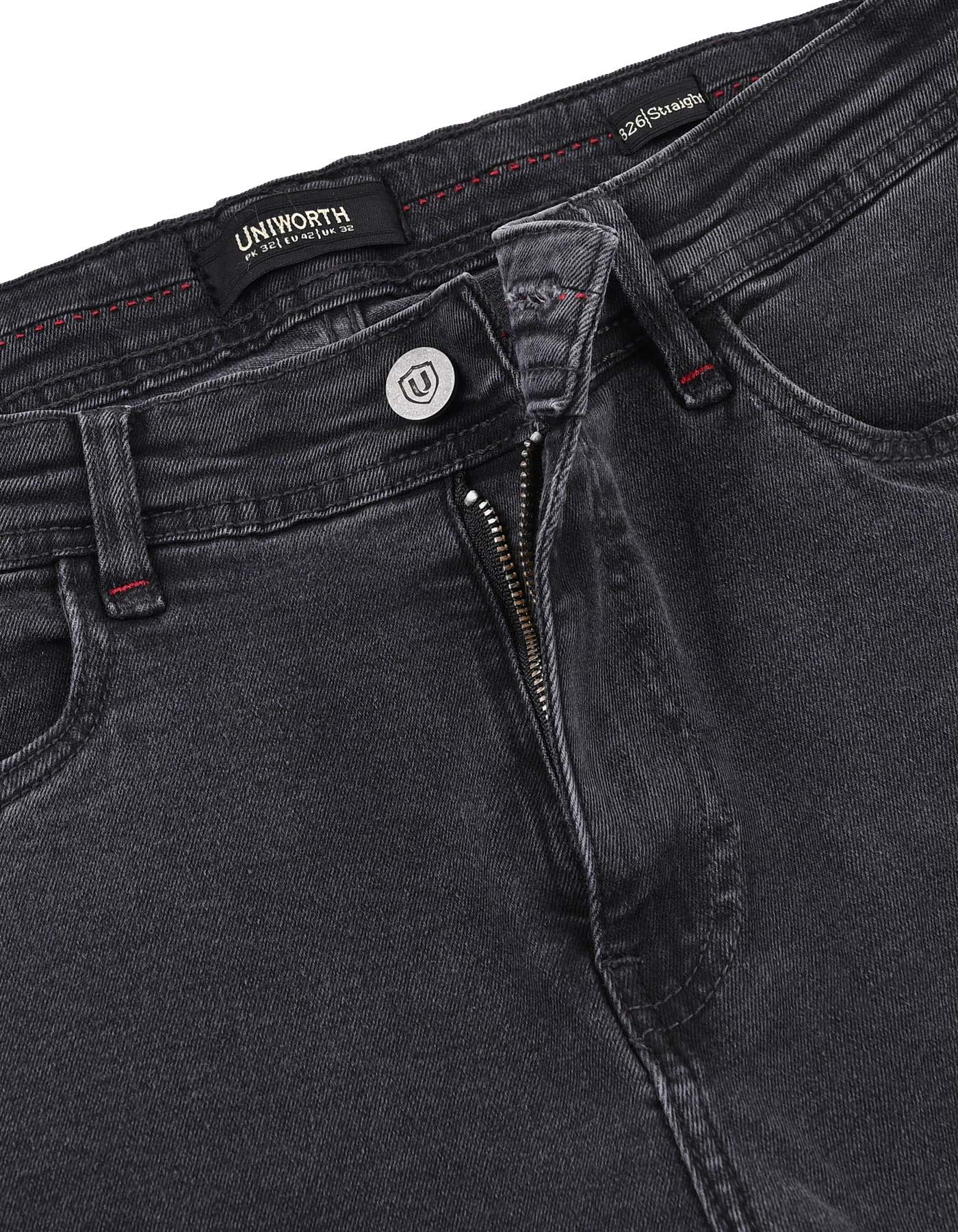 D Grey Straight Fit Denim - Image 3