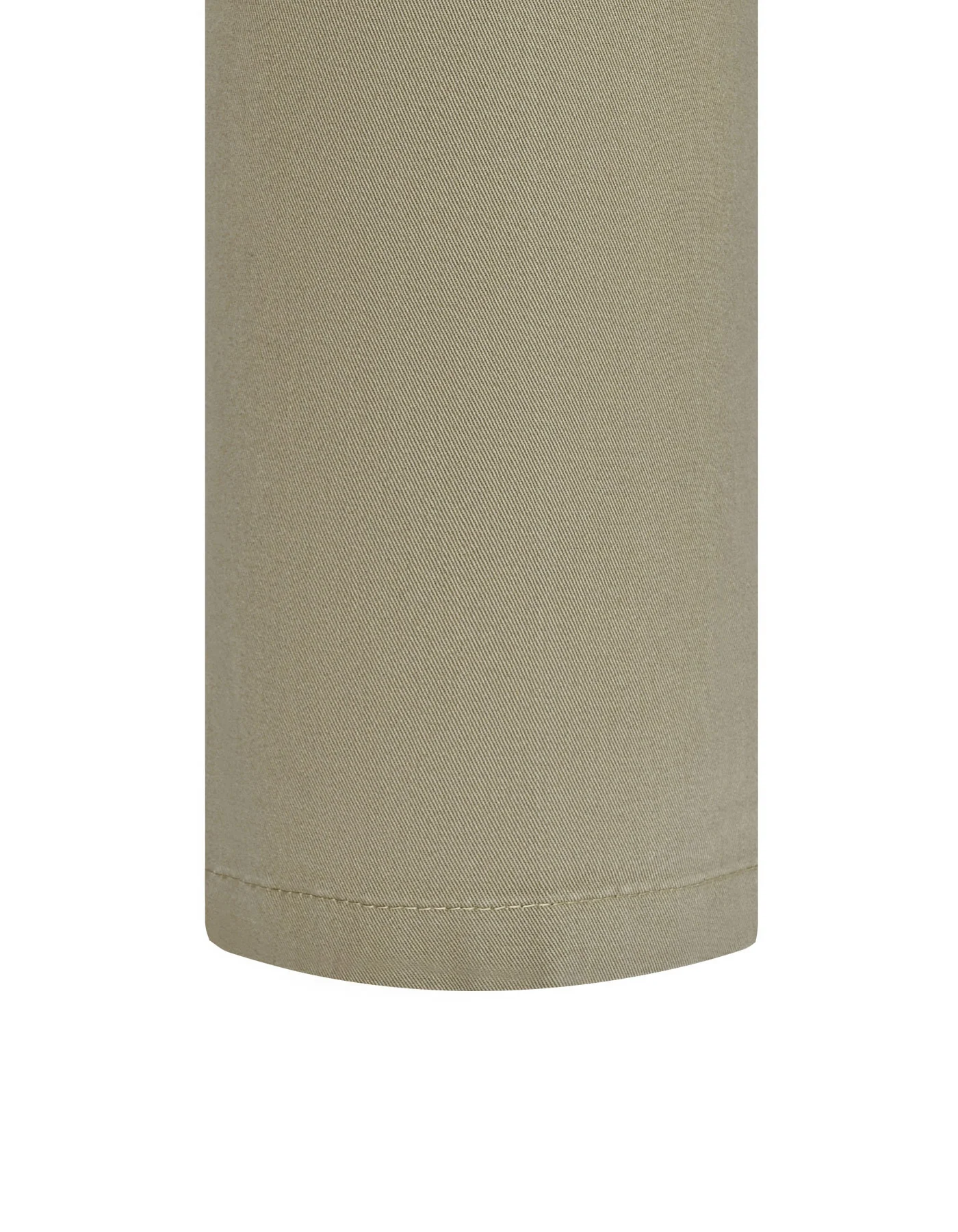D Khaki Plain Smart Fit Cotton Trouser - Image 4