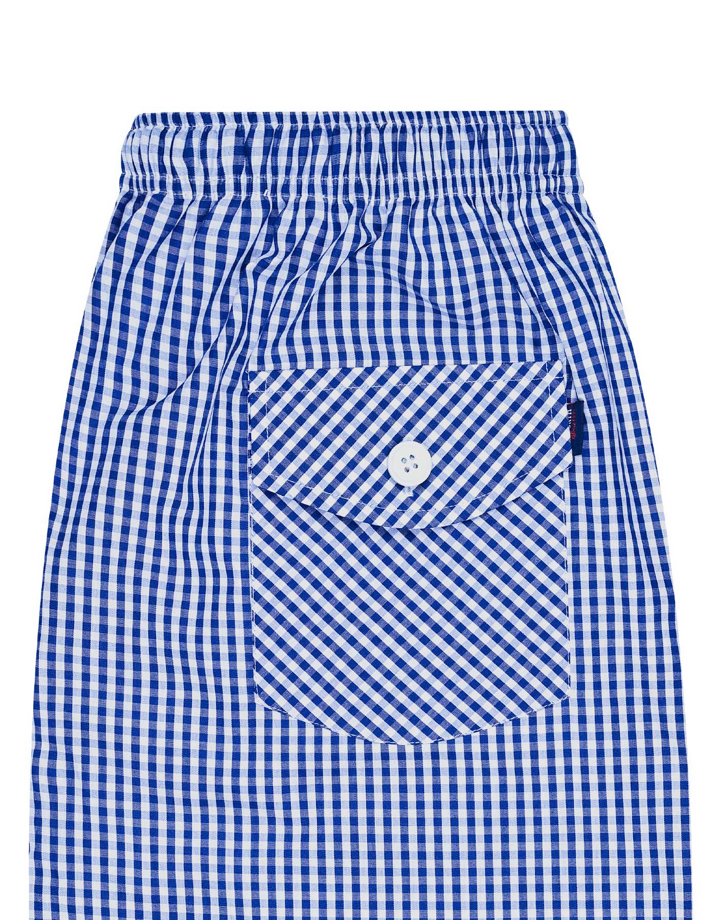 D Navy Check Cross Pocket Woven Pajama - Image 3