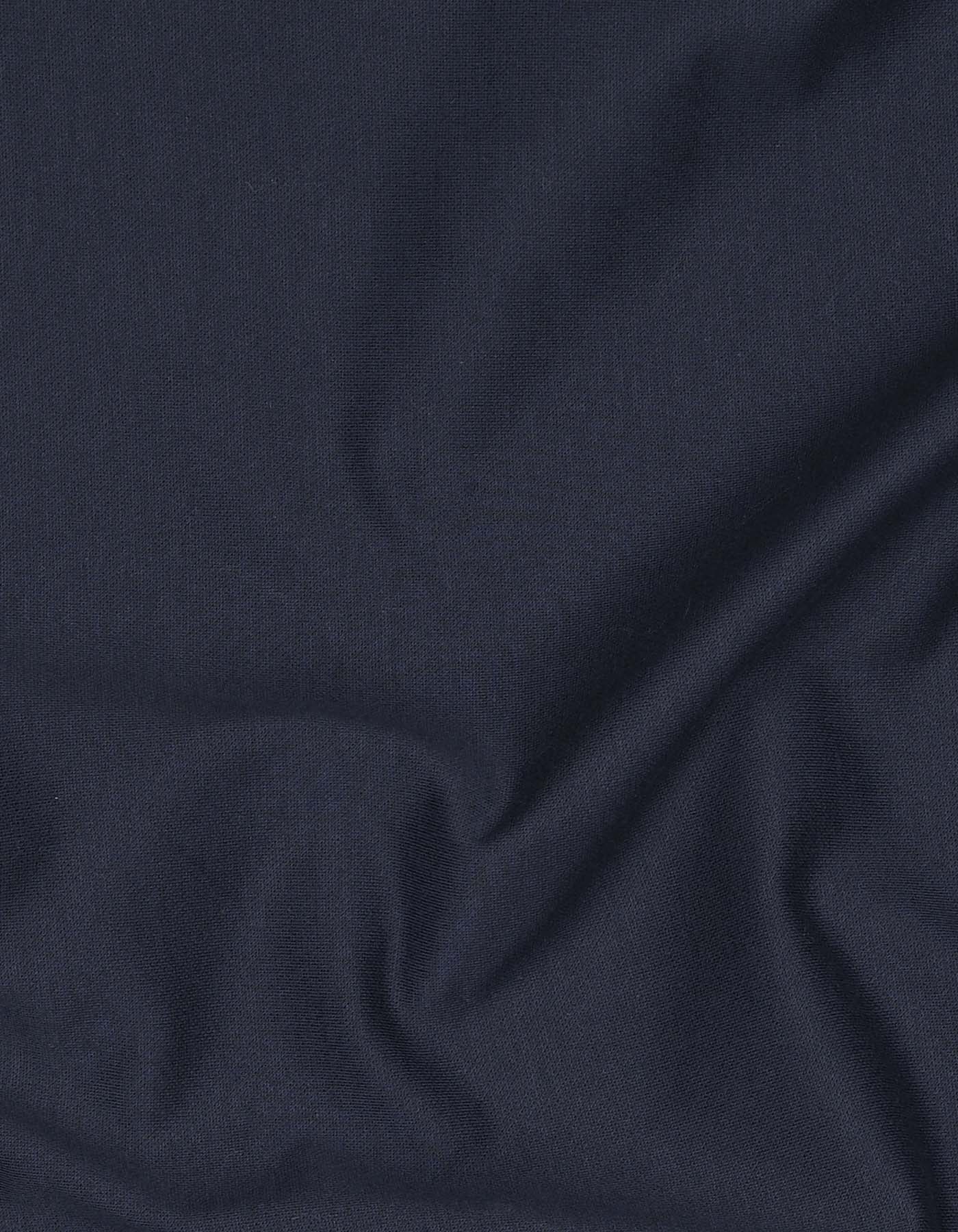 D Navy Plain Smart Fit Shirt - Image 5