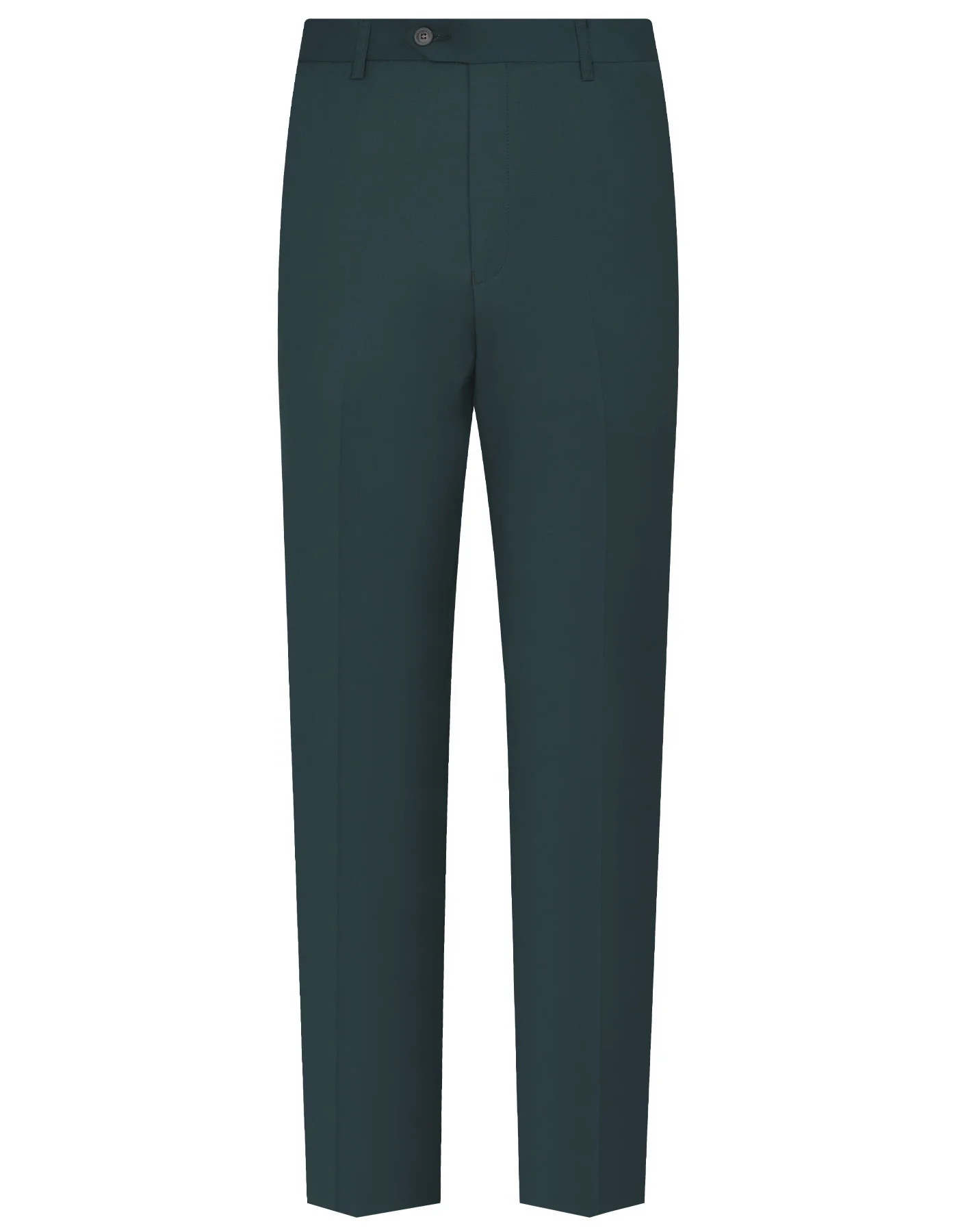 D Teal Plain Classic Fit Formal Trouser