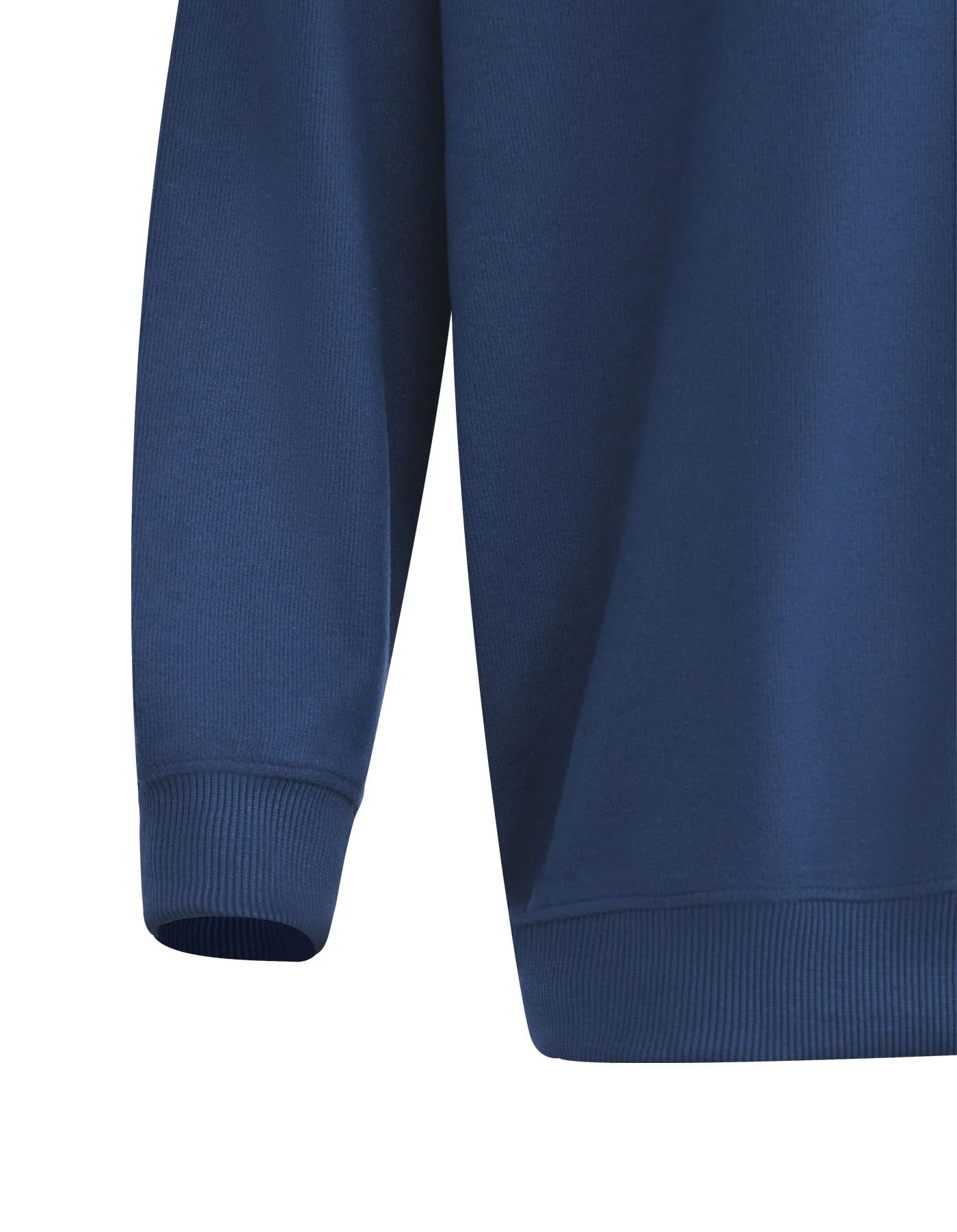 E Blue Plain Relax Fit Sweatshirt - Image 4