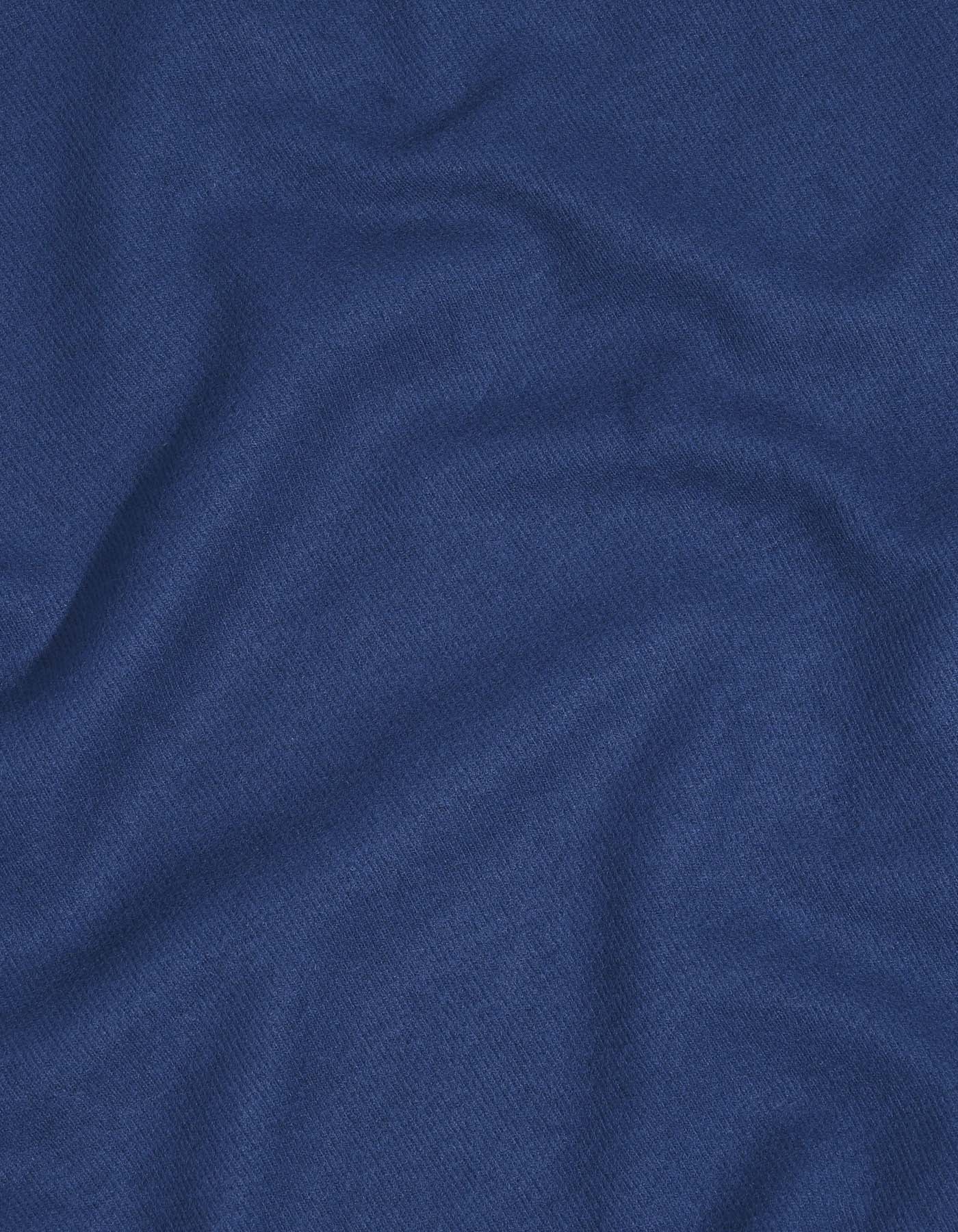E Blue Plain Relax Fit Sweatshirt - Image 6