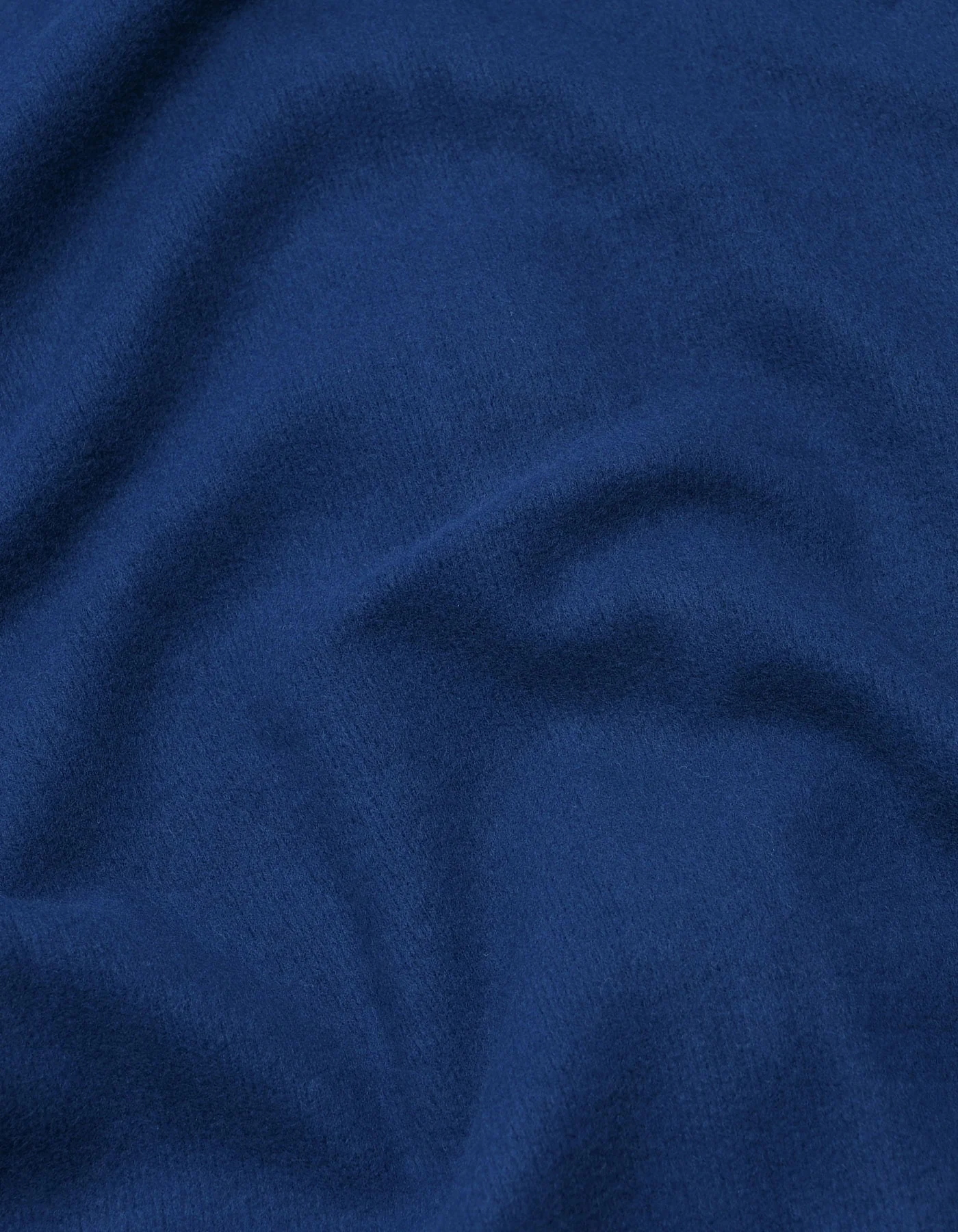 E Blue Plain Zipper Hoodie - Image 7