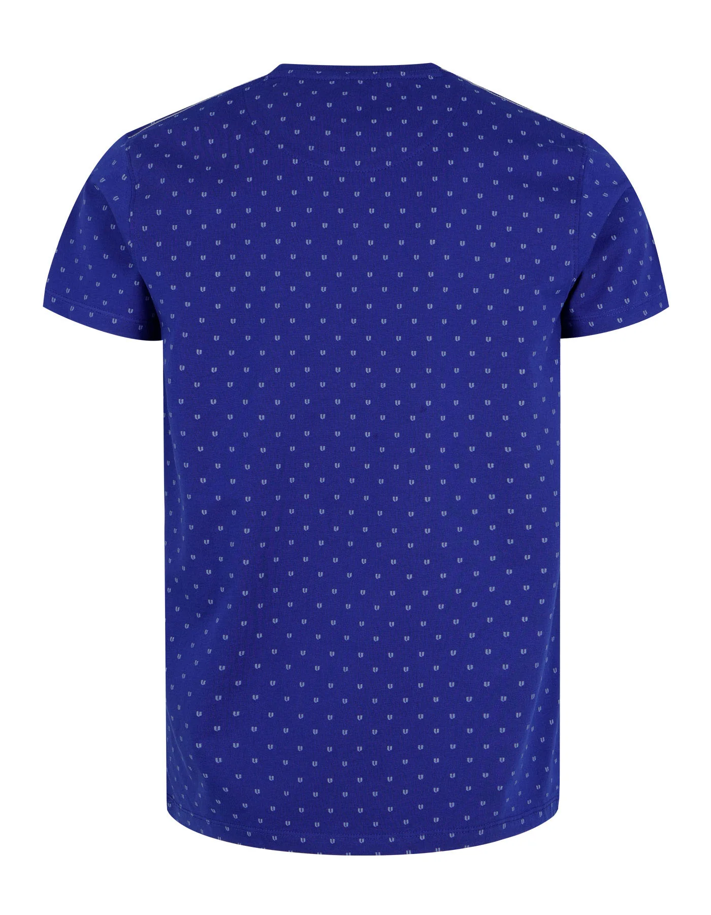 E Blue Printed Crew Neck T-Shirt - Image 3