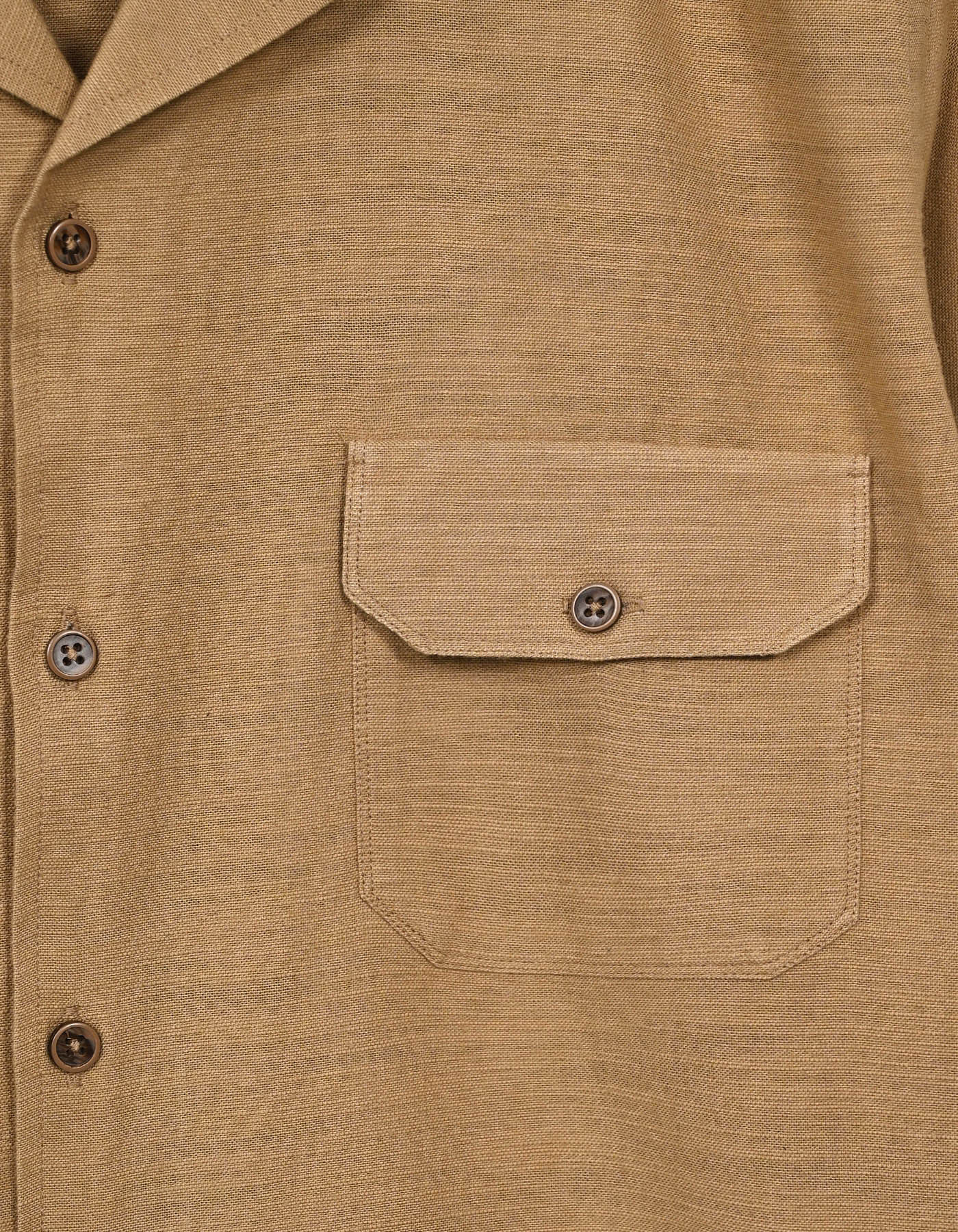 Fawn Plain Tailored Smart Fit Cuban Collar Shirt - Image 4