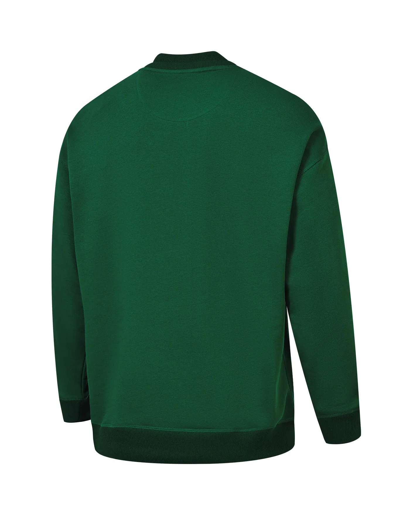 Green Baseball Neck Printed Performance Sweatshirt - Image 4