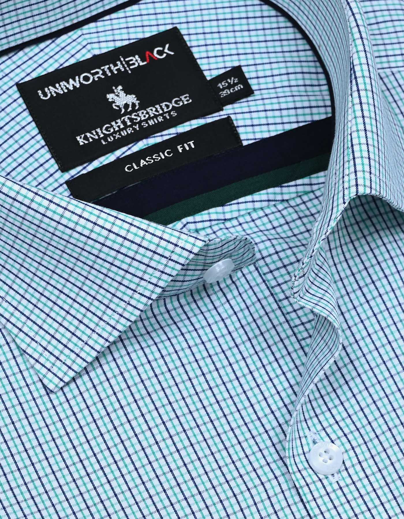 Green Check Classic Fit Shirt - Image 2