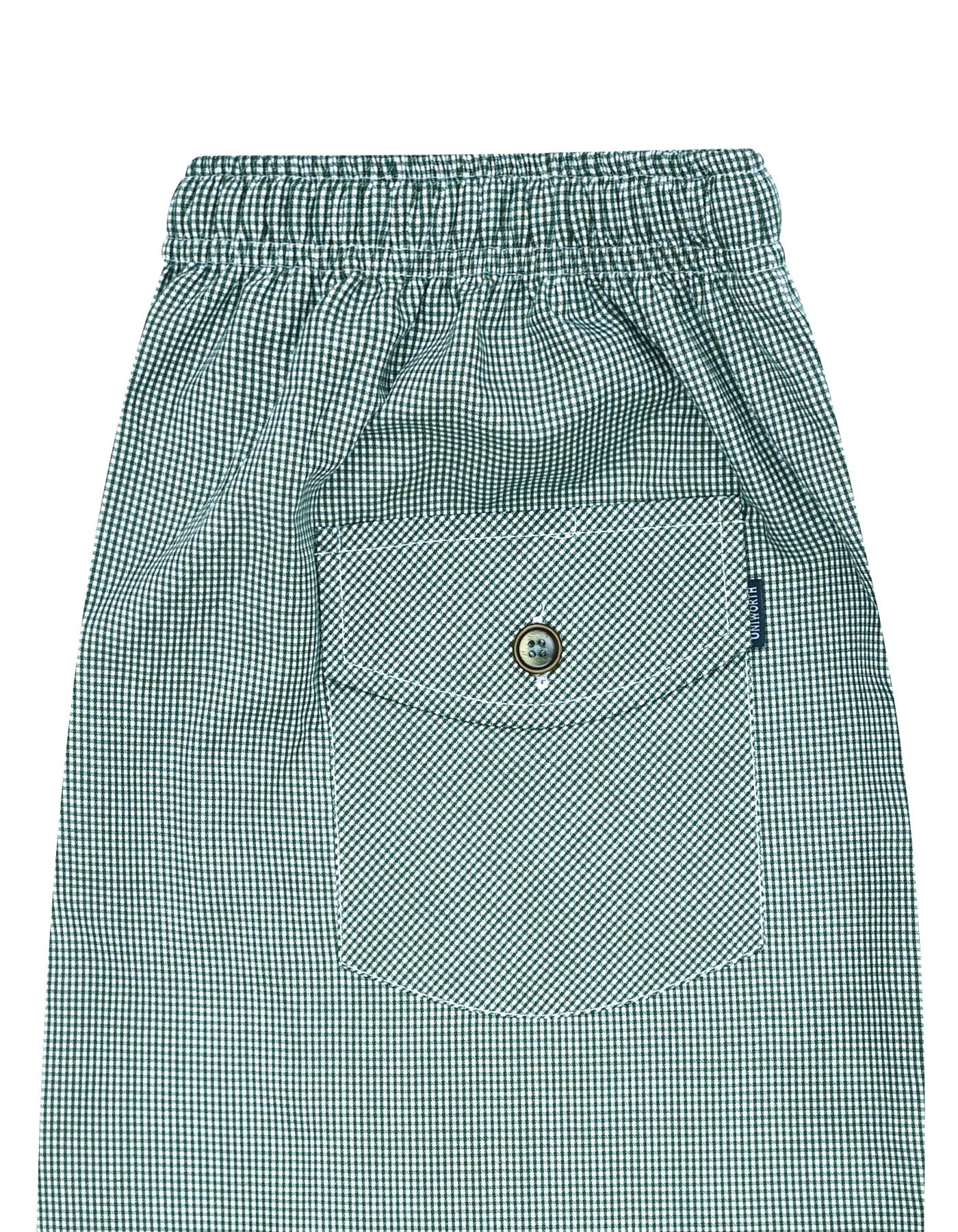 Green Check Cross Pocket Woven Pajama - Image 3