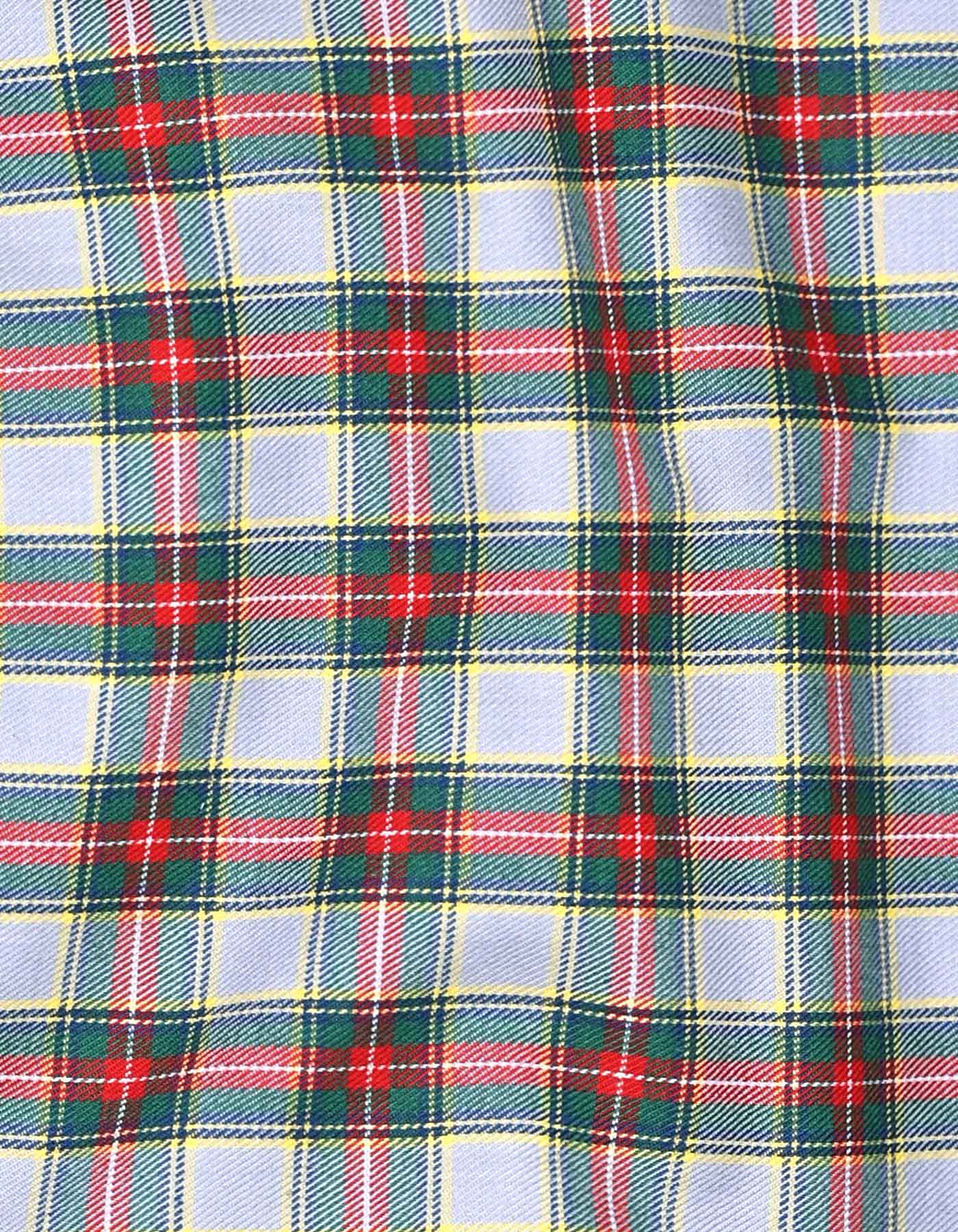 Green Check Tailored Smart Fit Shirt - Image 4