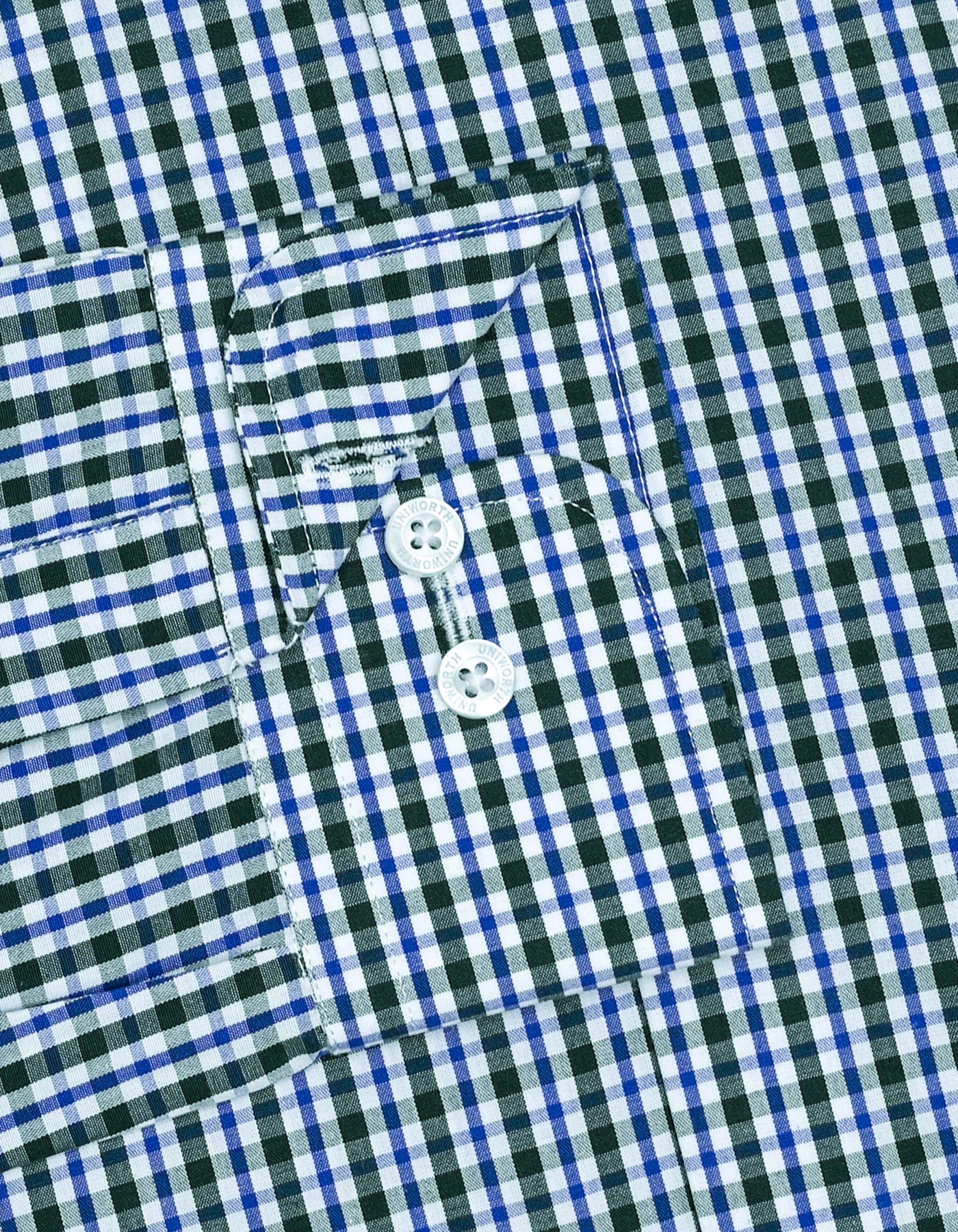 Green Check Tailored Smart Fit Shirt - Image 3