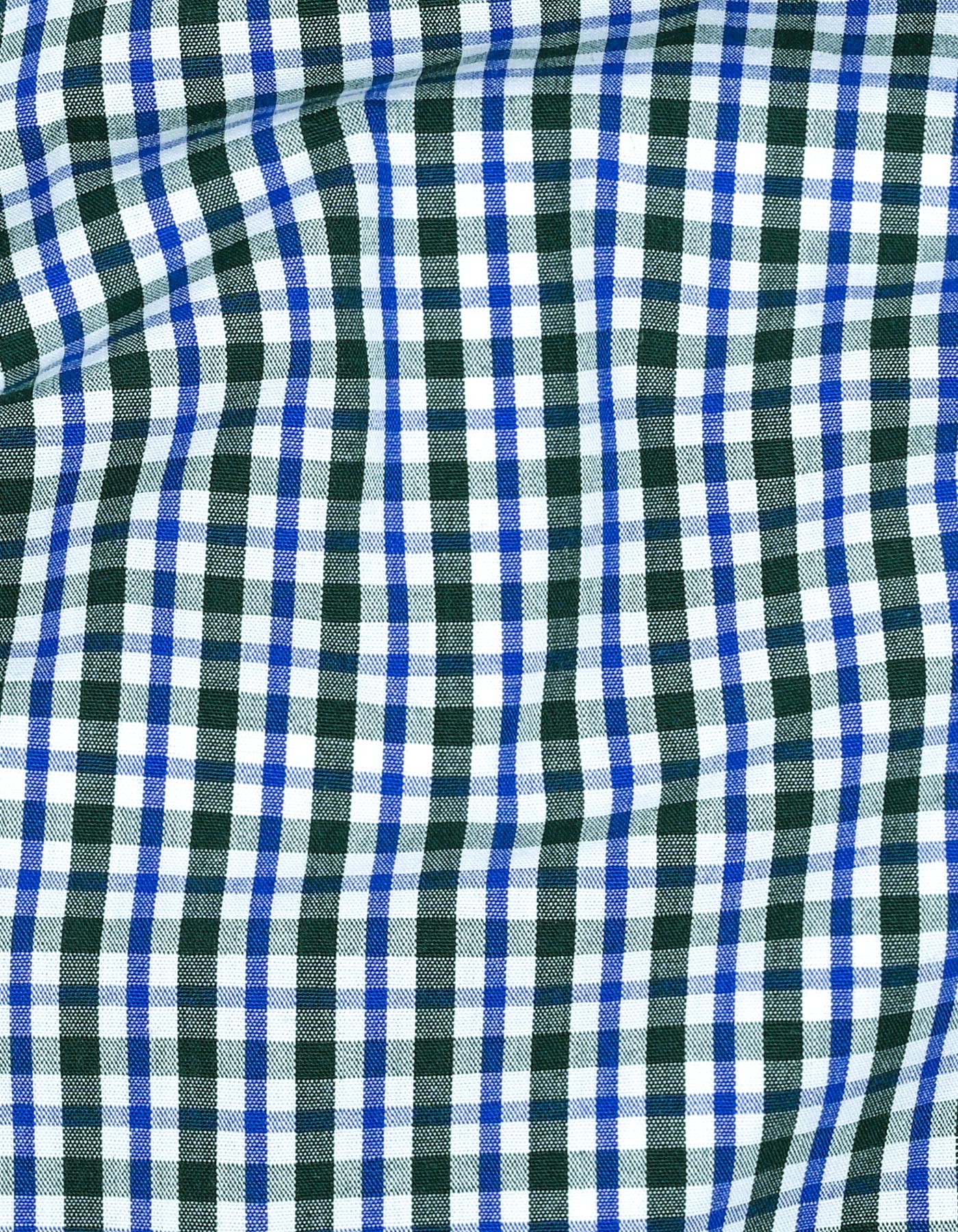 Green Check Tailored Smart Fit Shirt - Image 4