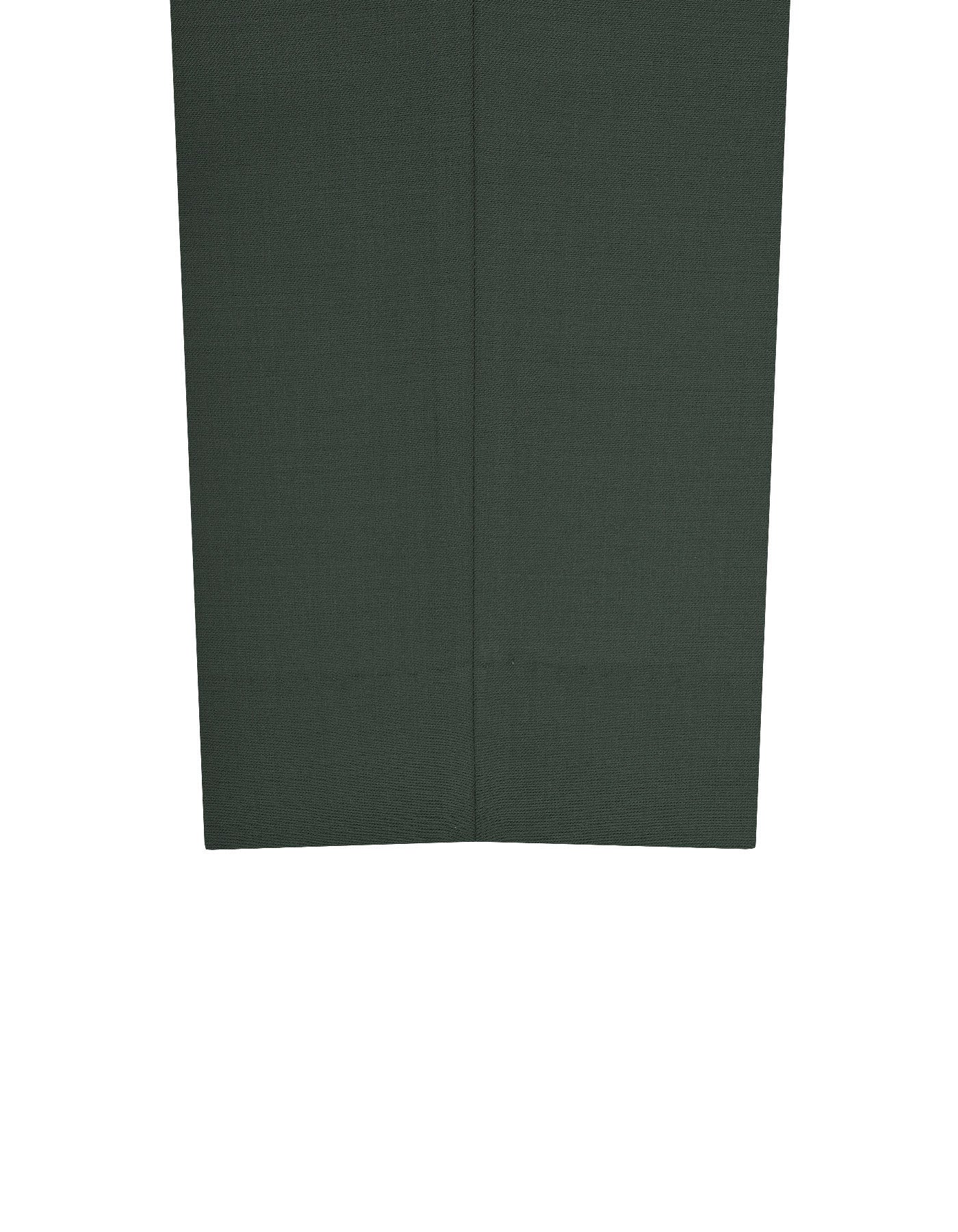 Green Plain Classic Fit Formal Trouser - Image 3