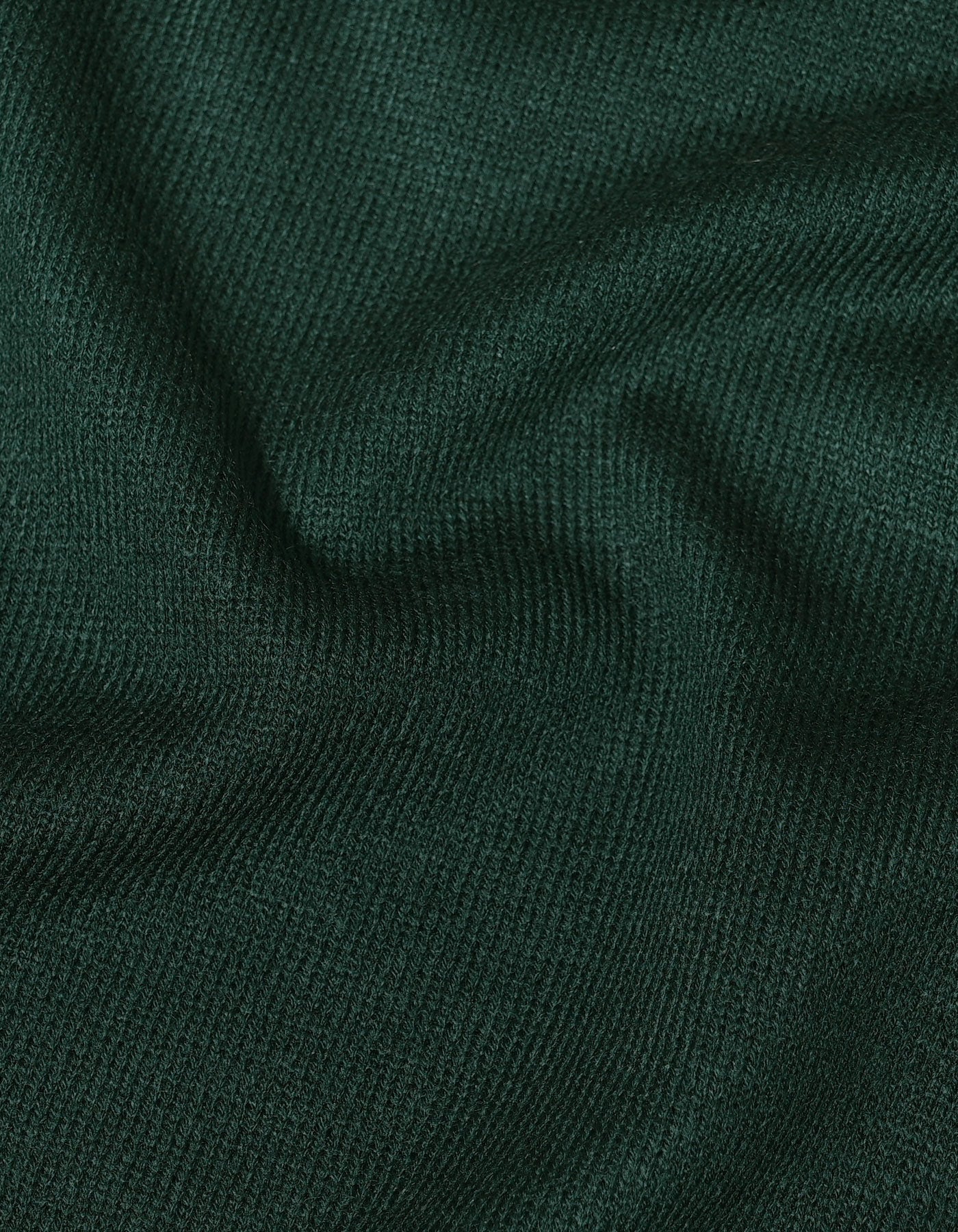 Green Plain Polo Collar Sweater - Image 7