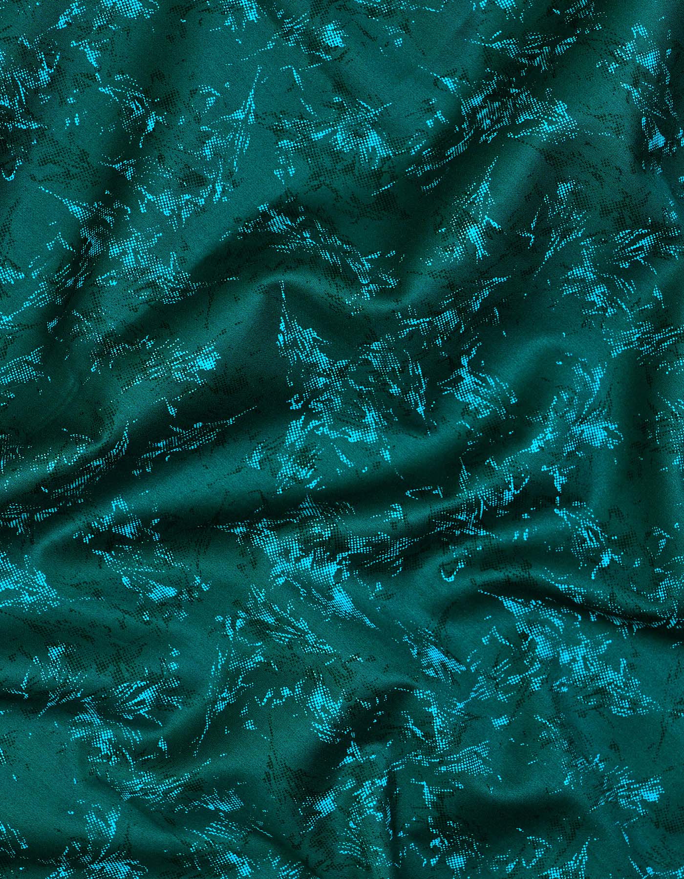 Green Printed Tailored Smart Fit Shirt - Image 4