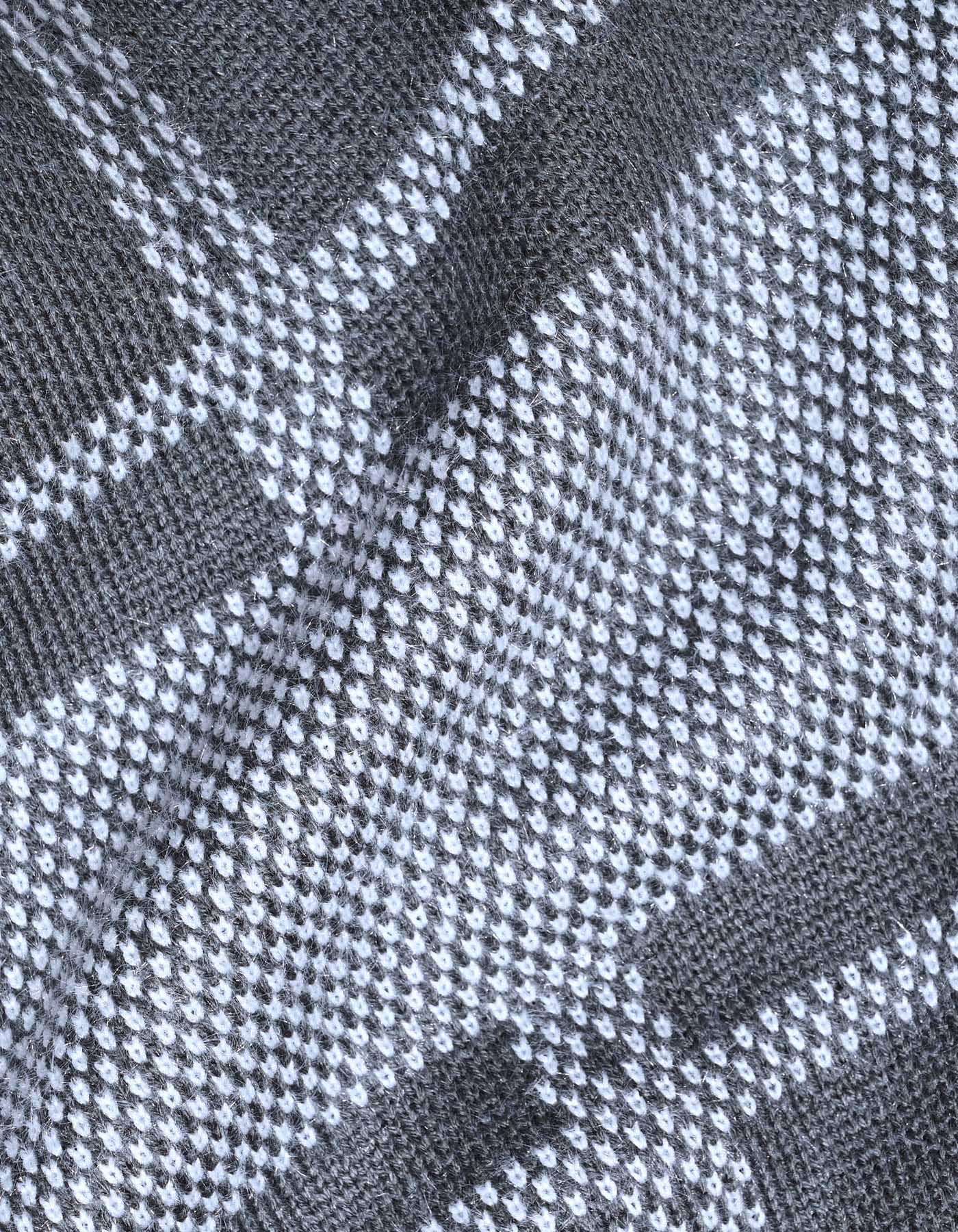 Grey Check Crew Neck Sweater - Image 6