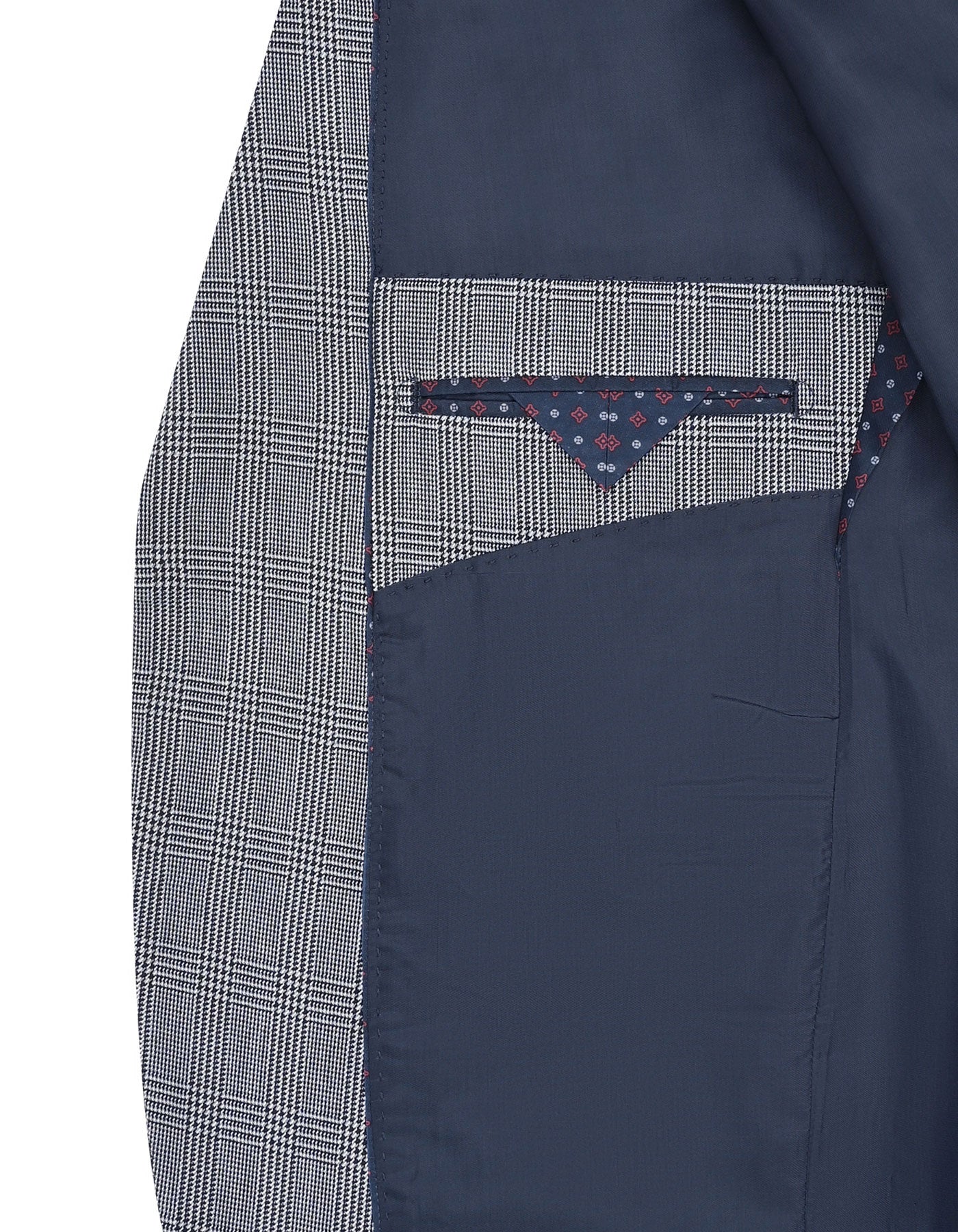 Grey Check Tailored Smart Fit Coat - Image 5