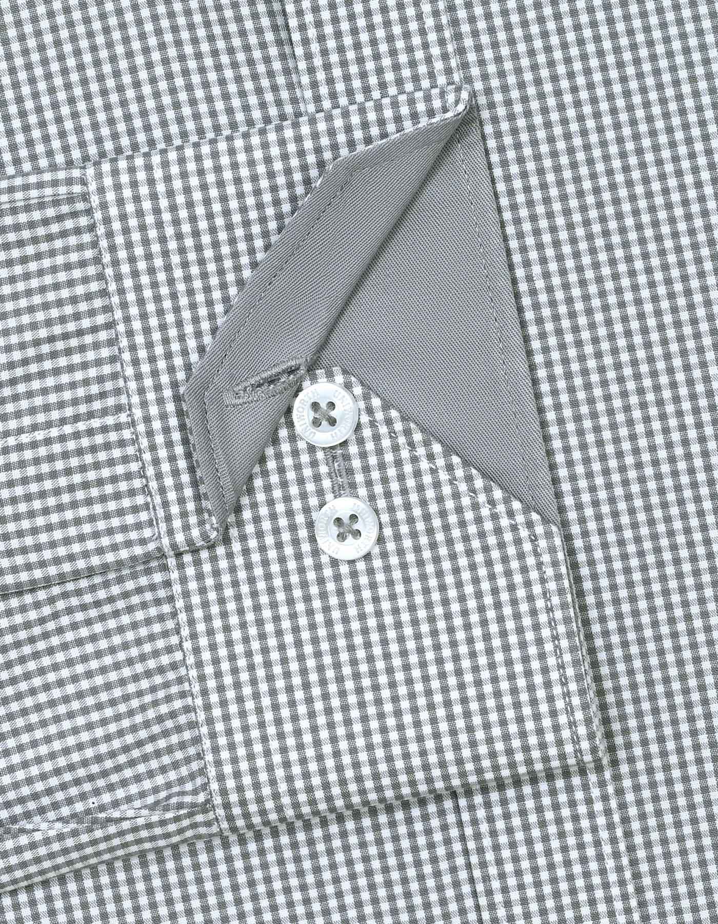 Grey Check Tailored Smart Fit Shirt - Image 4