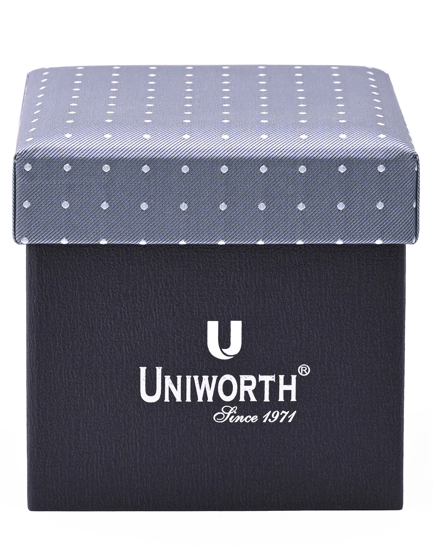 Grey Dotted Cufflink Tie Set - Image 3