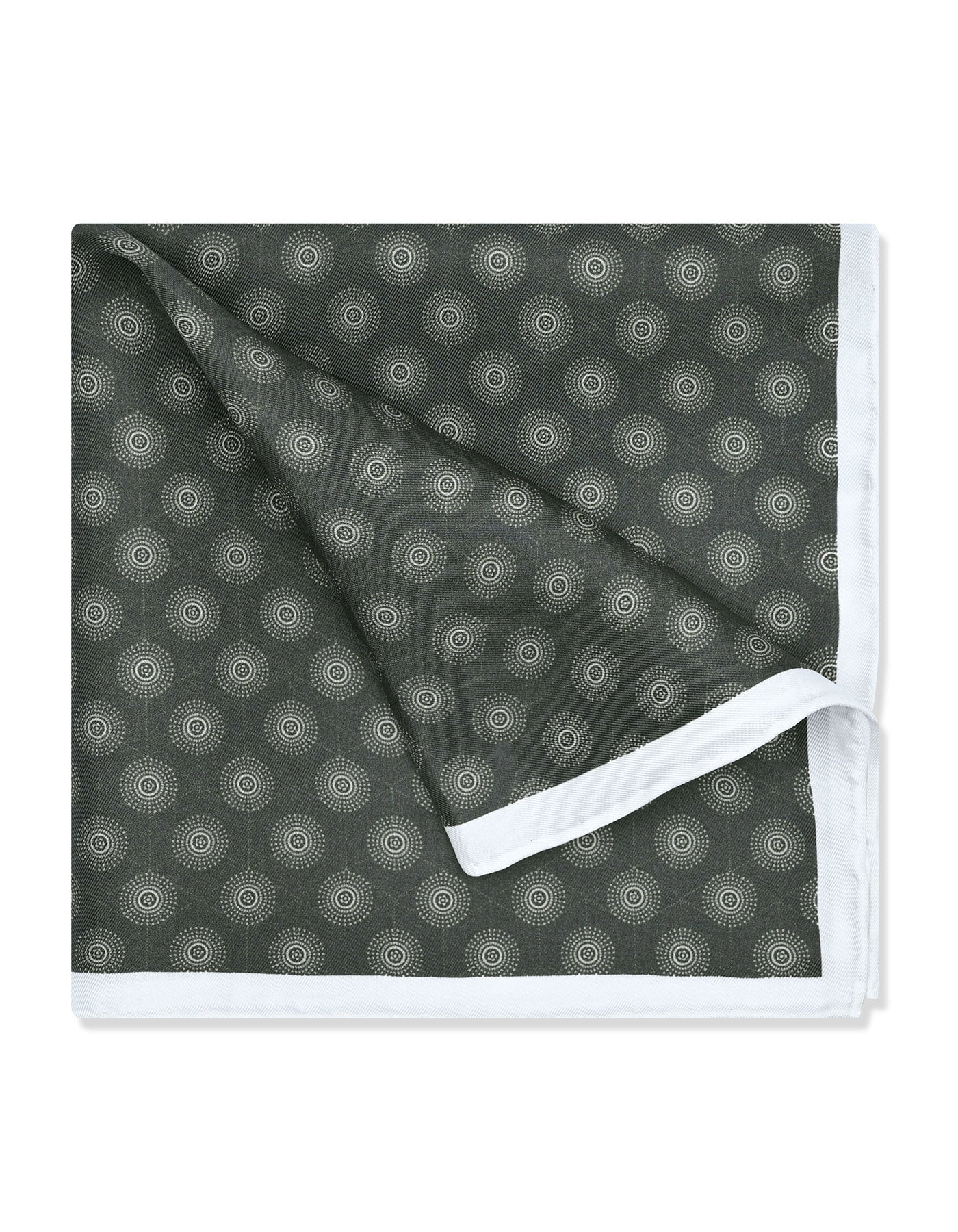 Grey Dotted Pocket Square - Image 3