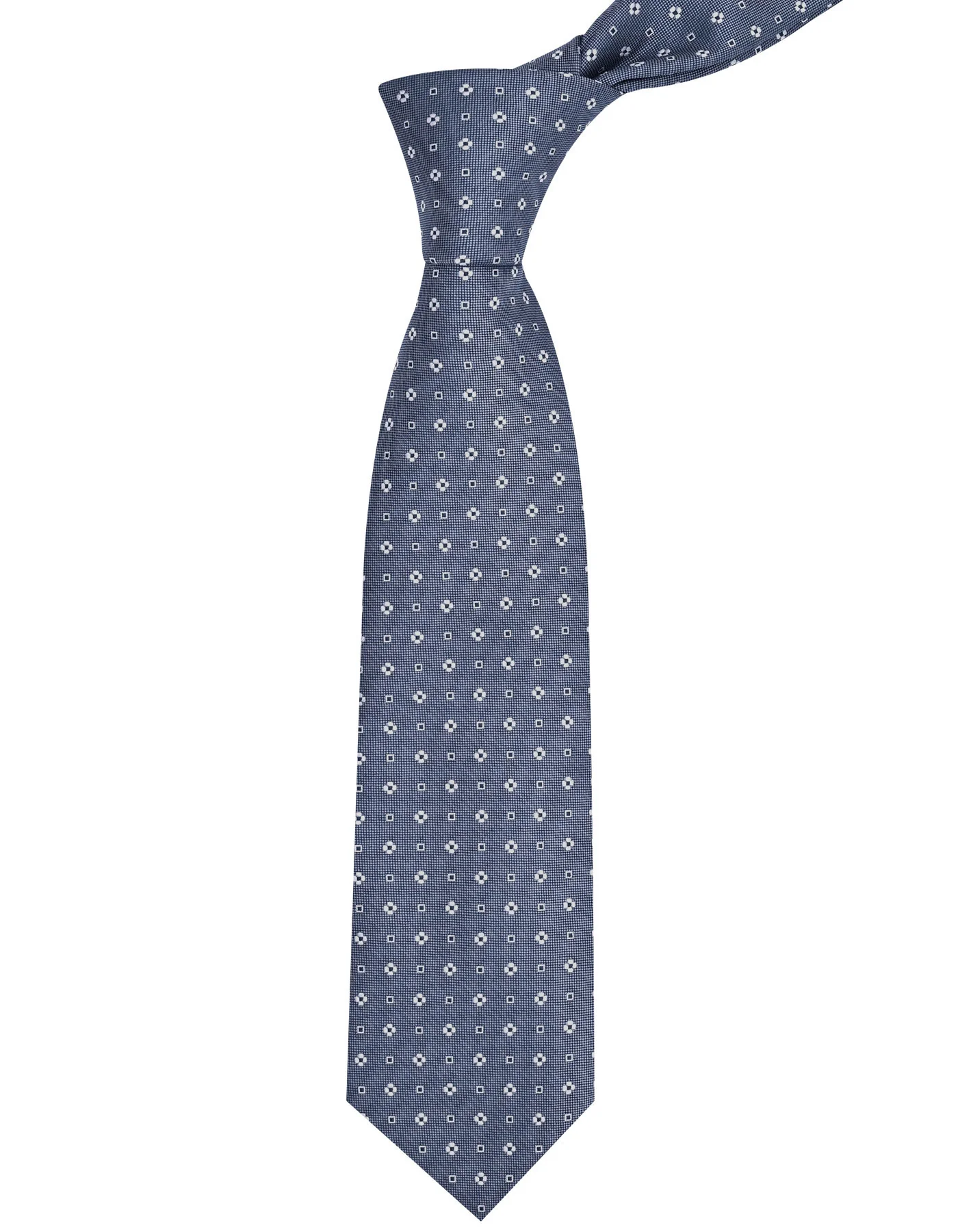 Grey Floral Tie - Image 2