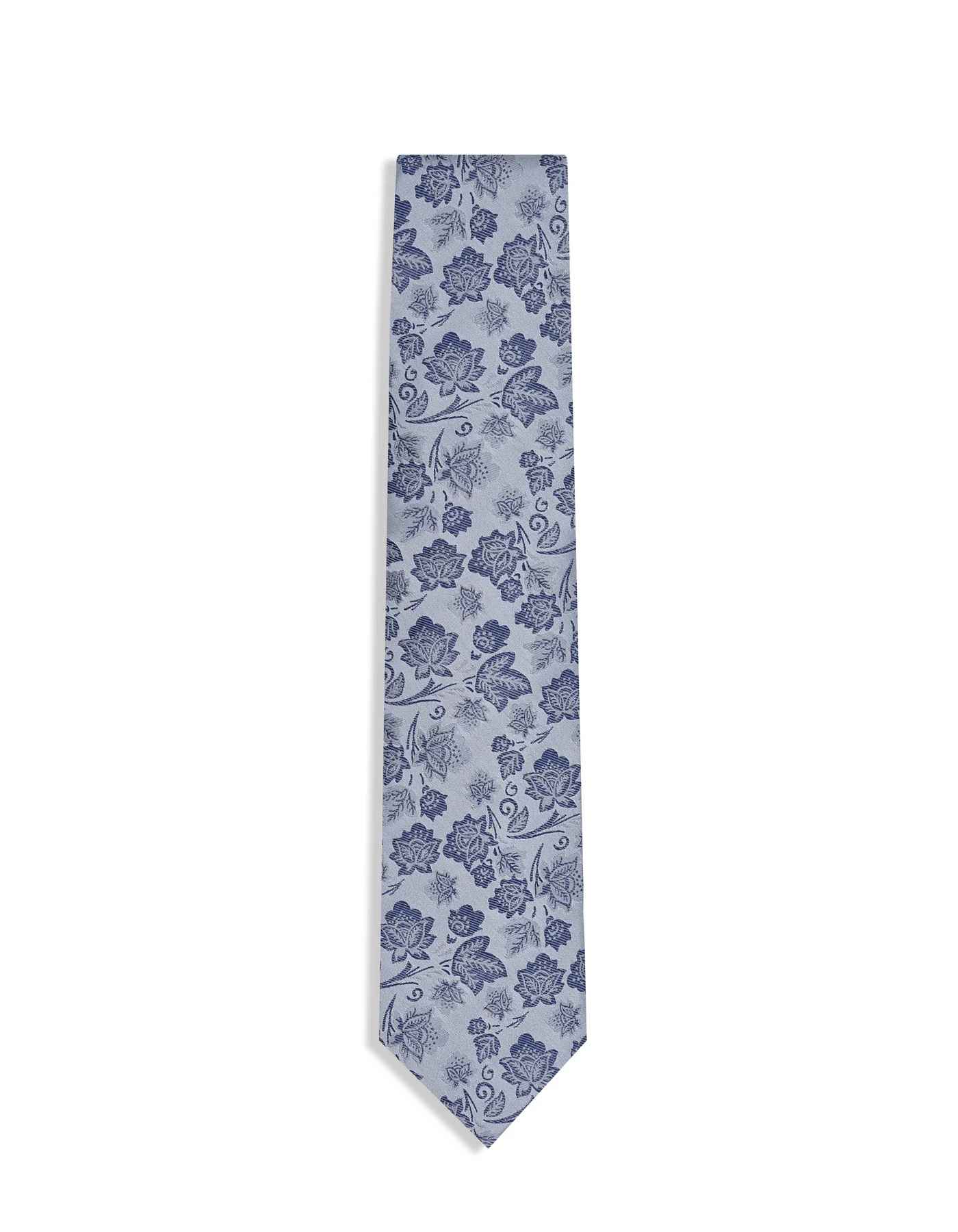 Grey Floral Tie - Image 2
