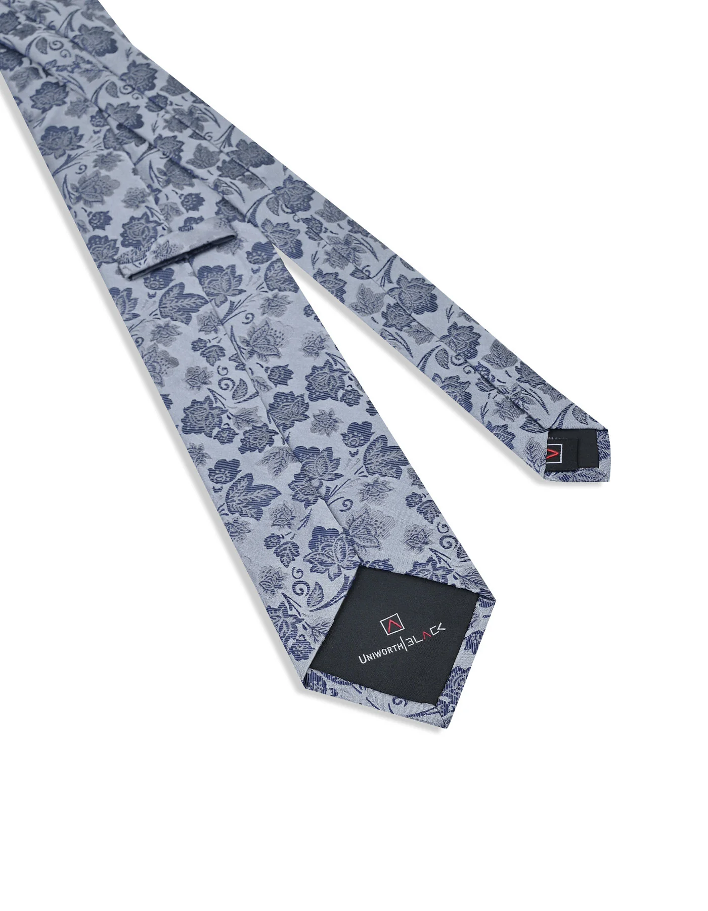 Grey Floral Tie - Image 3