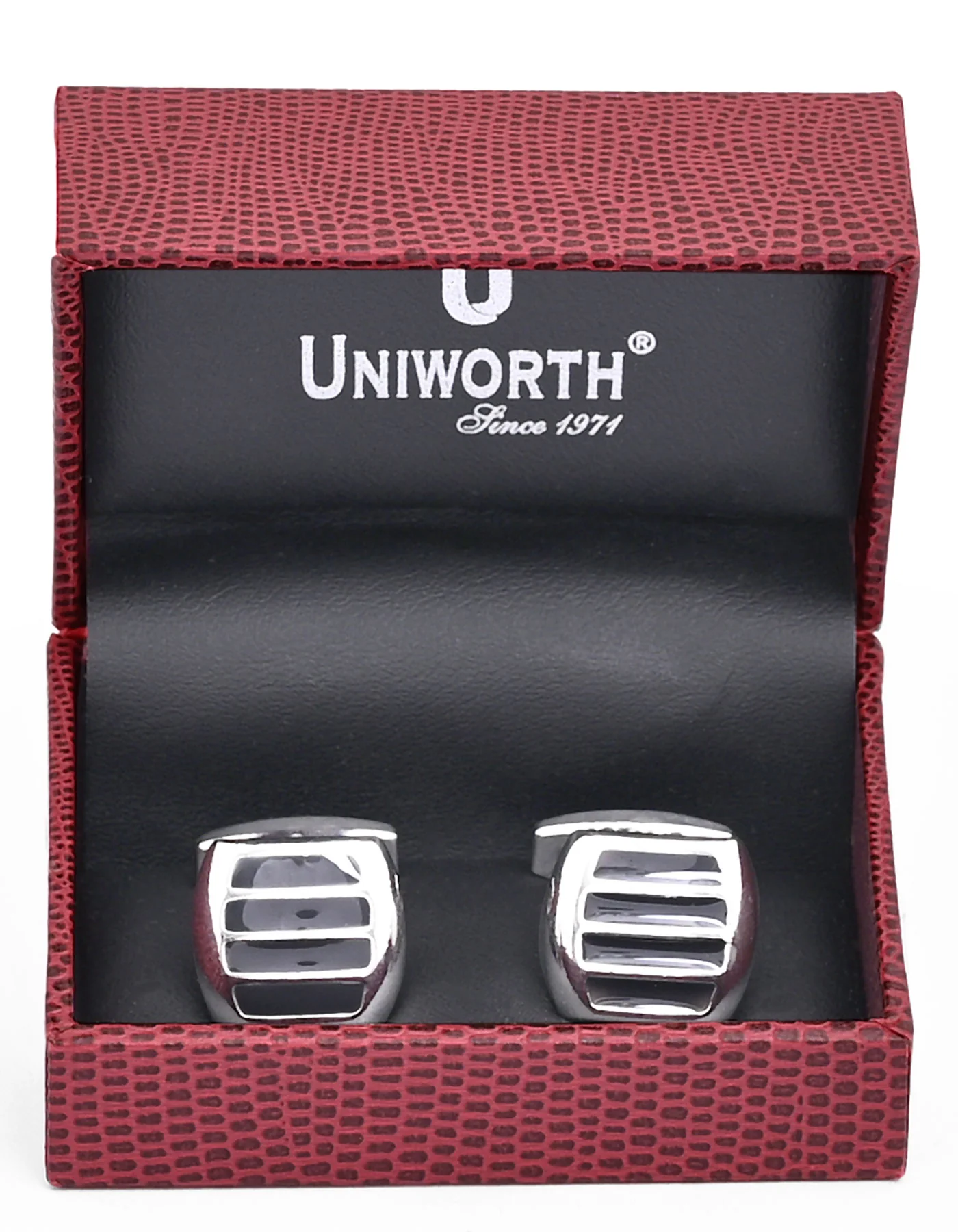 Grey Geometric Cufflink - Image 2