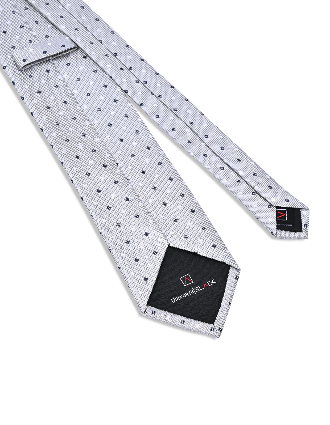 Grey Geometric Tie - Image 3