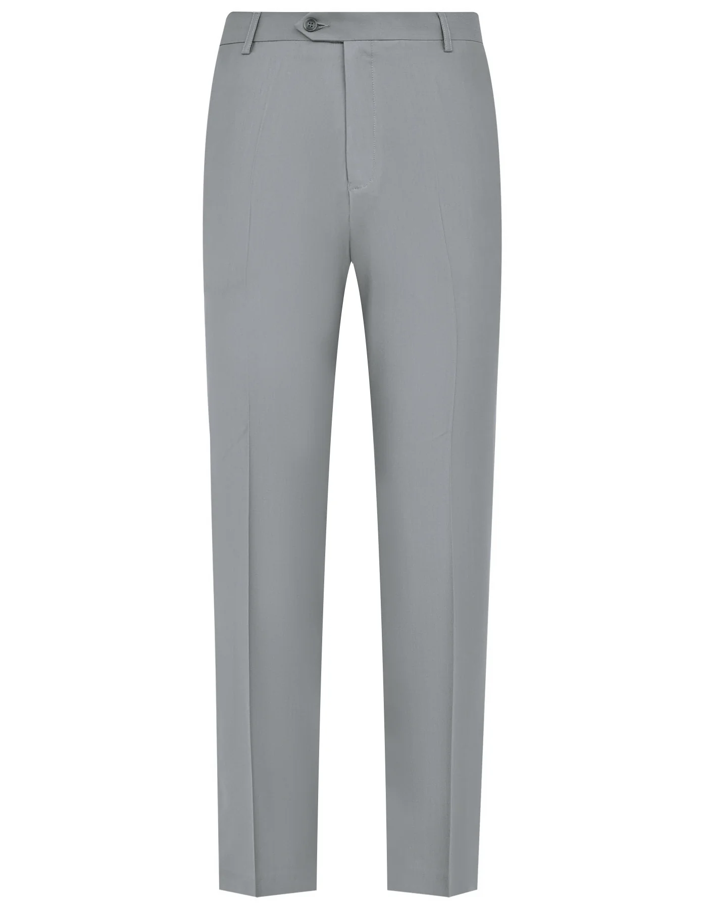 Grey Plain Classic Fit Formal Trouser