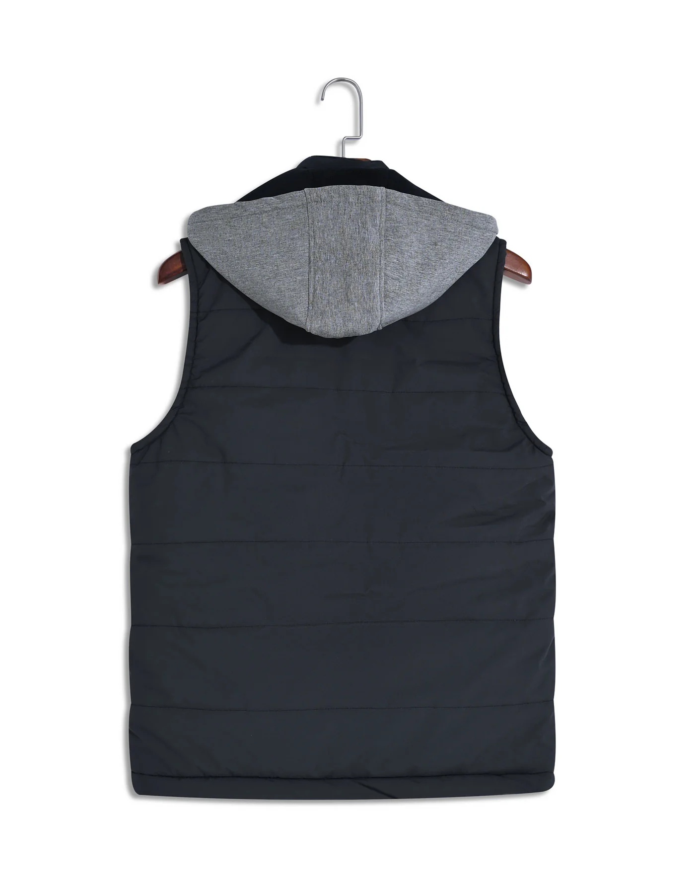 Grey Plain Gilet Jacket - Image 5
