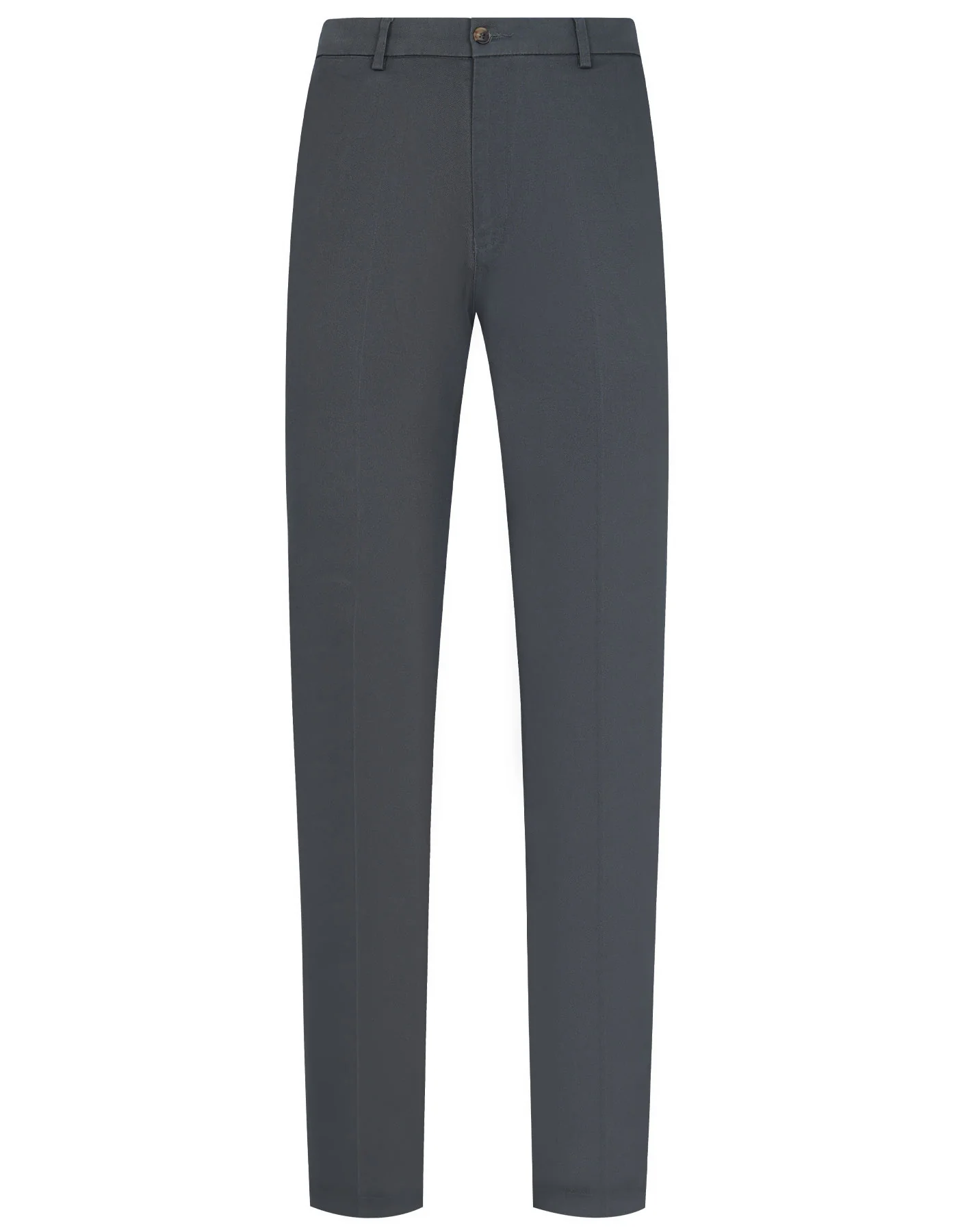 Grey Plain Smart Fit Cotton Trouser