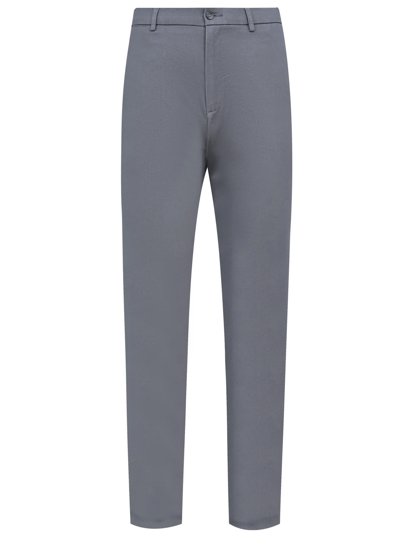 Grey Plain Smart Fit Cotton Trouser