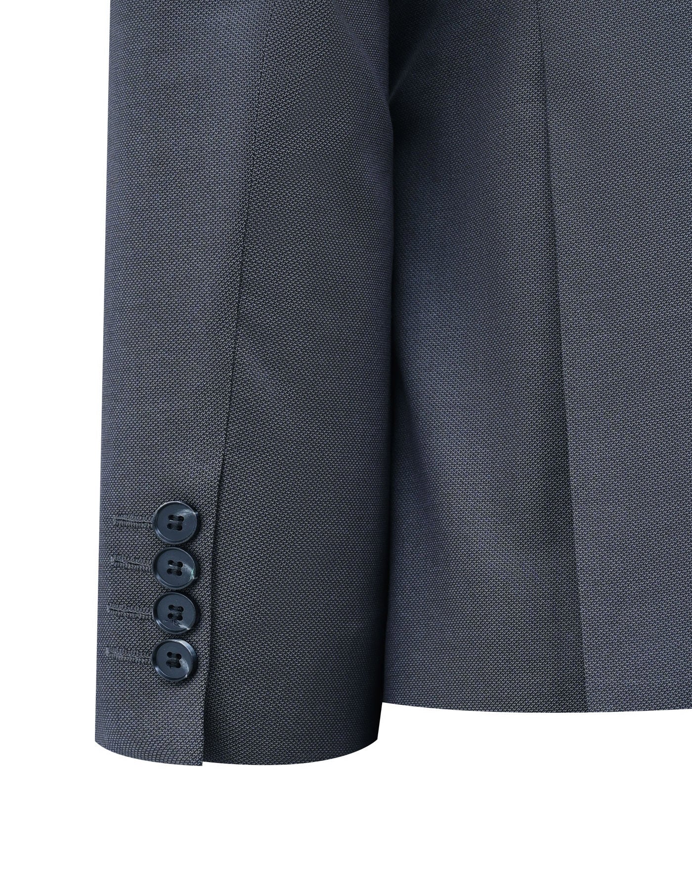 Grey Plain Tailored Smart Fit Coat - Image 4