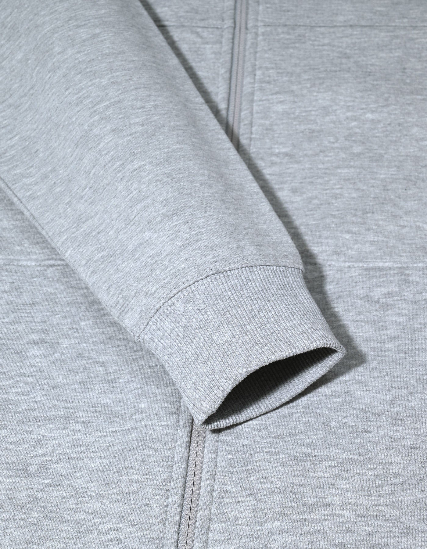 Grey Plain Zipper Hoodie - Image 4