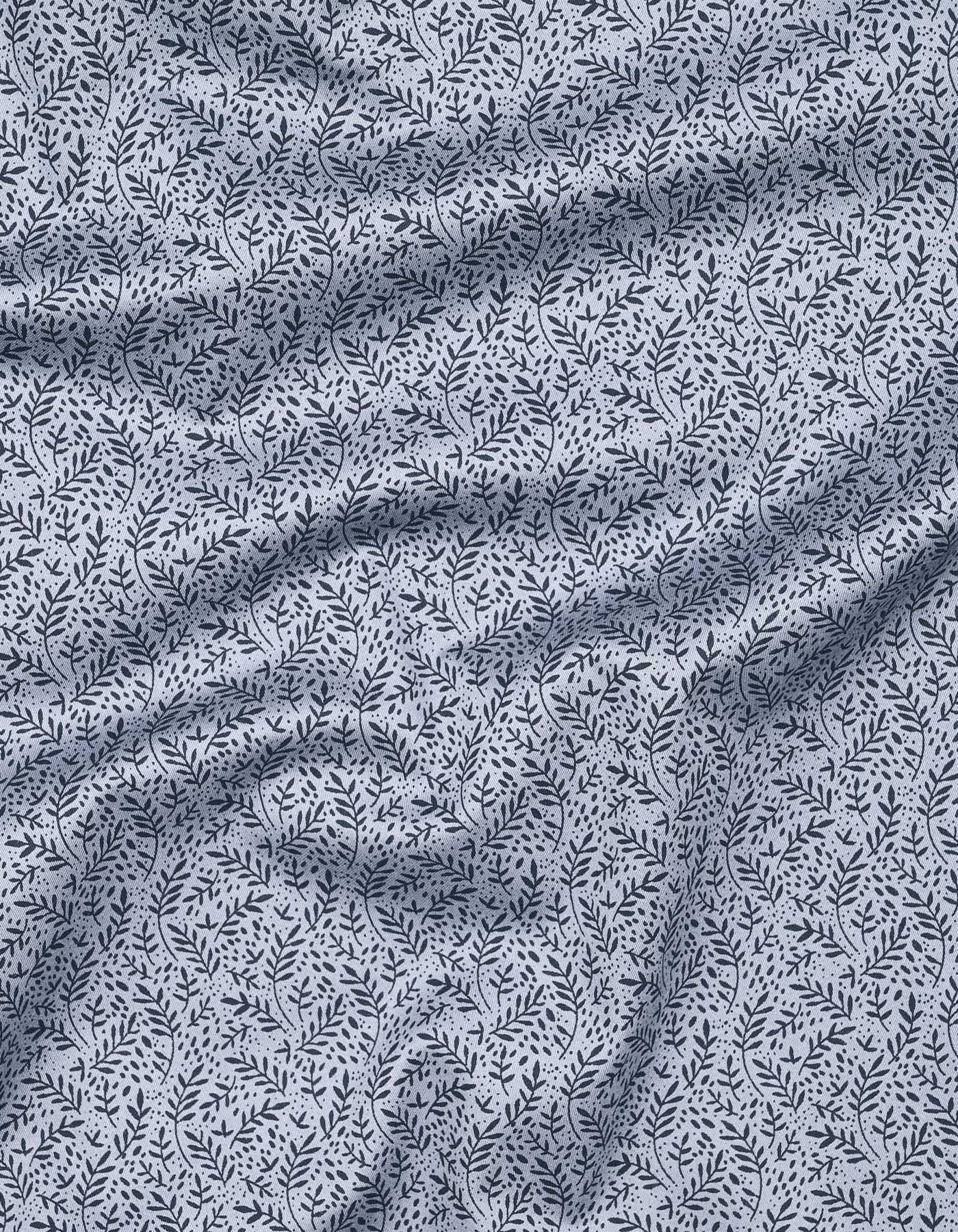Grey Printed Tailored Smart Fit Shirt - Image 4